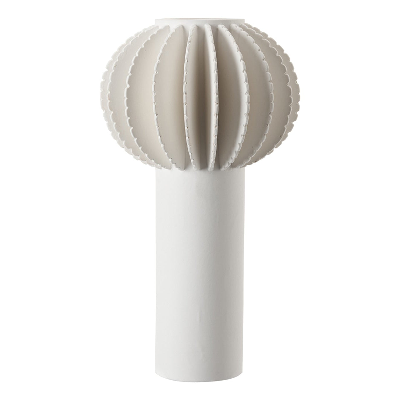 Relia White Ceramic Vase