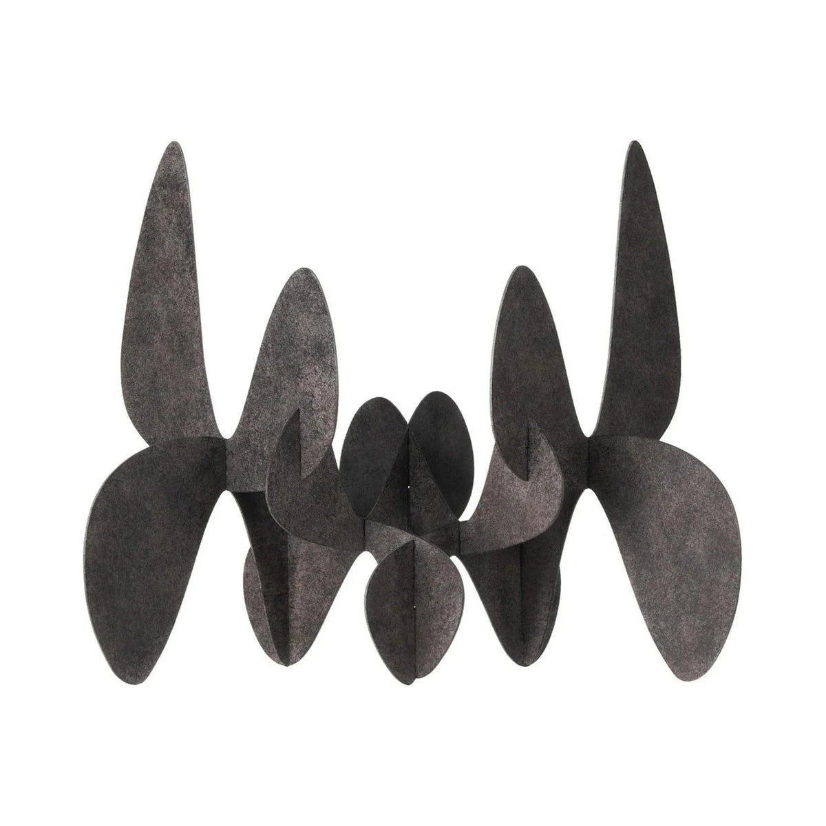 Ashwave Charcoal Textured Abstract Sculpture