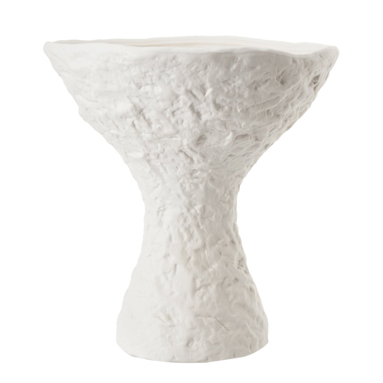 Caela White Ceramic Vase