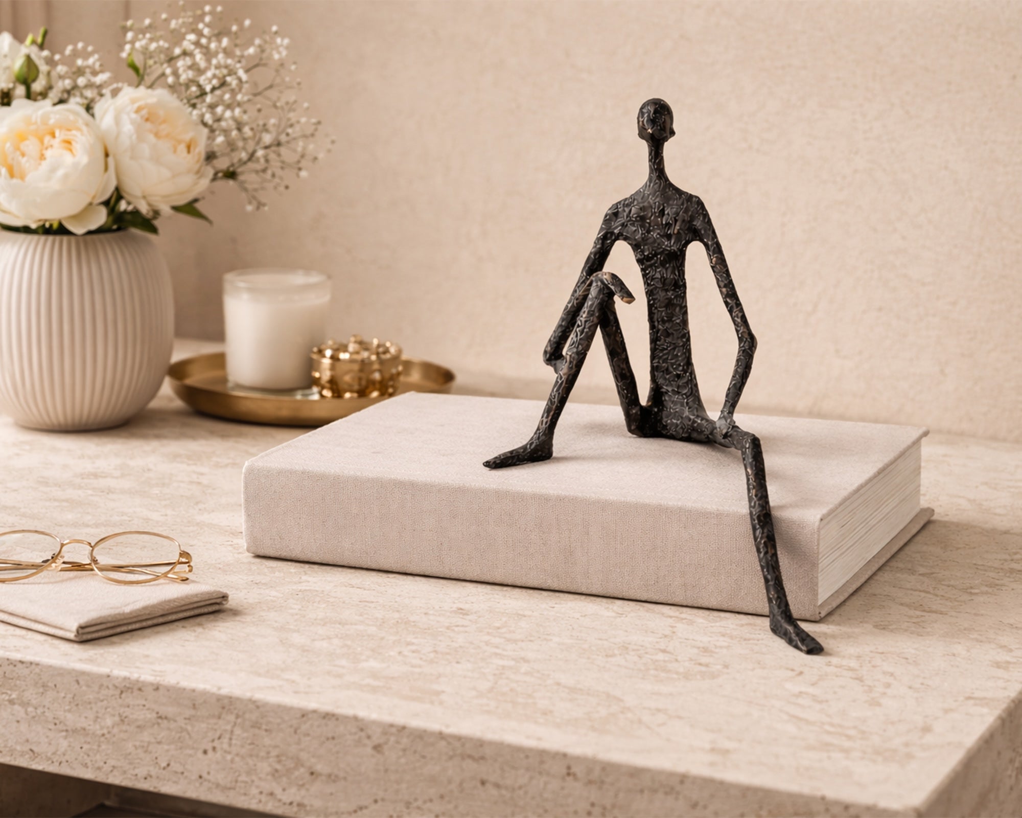 Nerano Sculpture - Black Iron