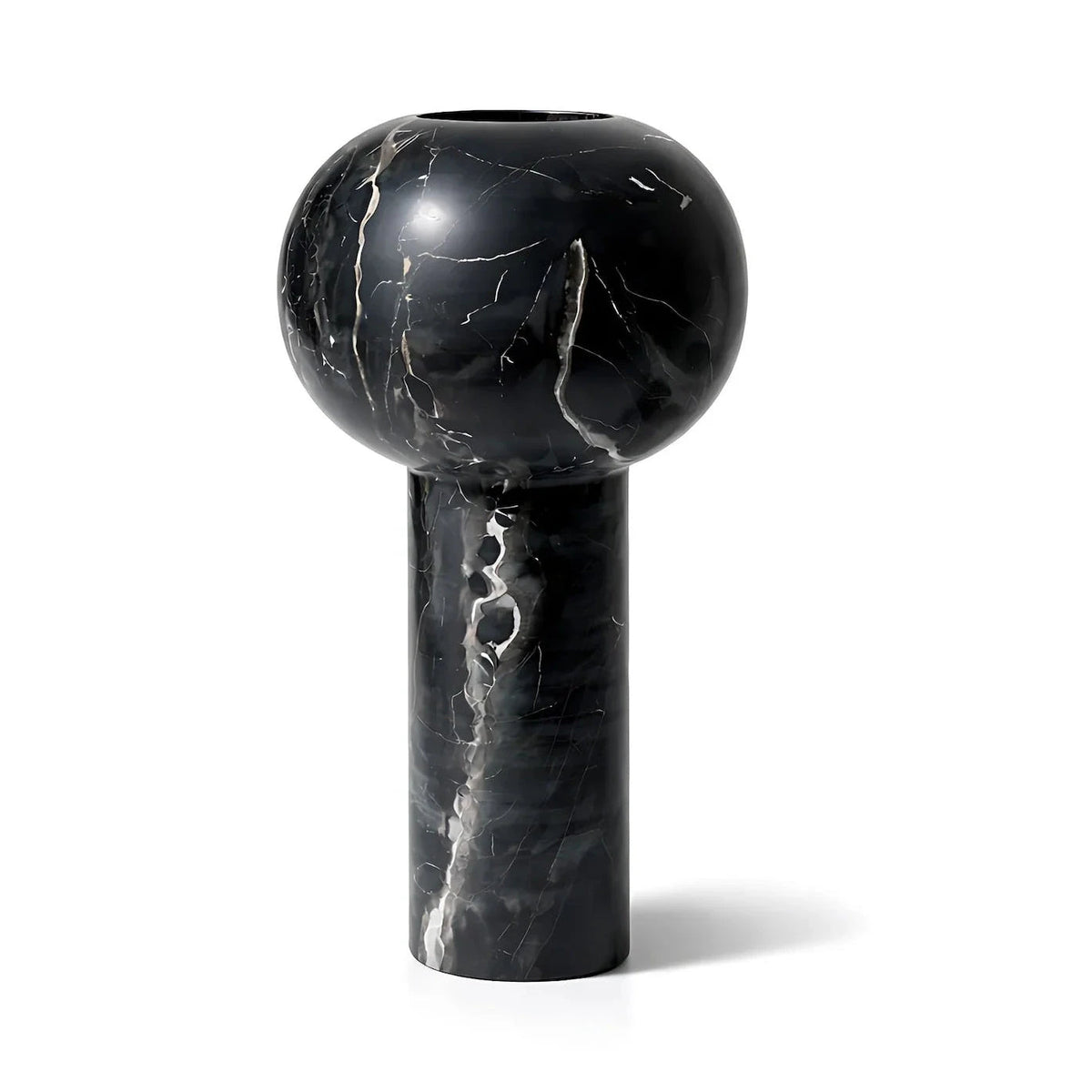 Isadora Large Black Marble Vase