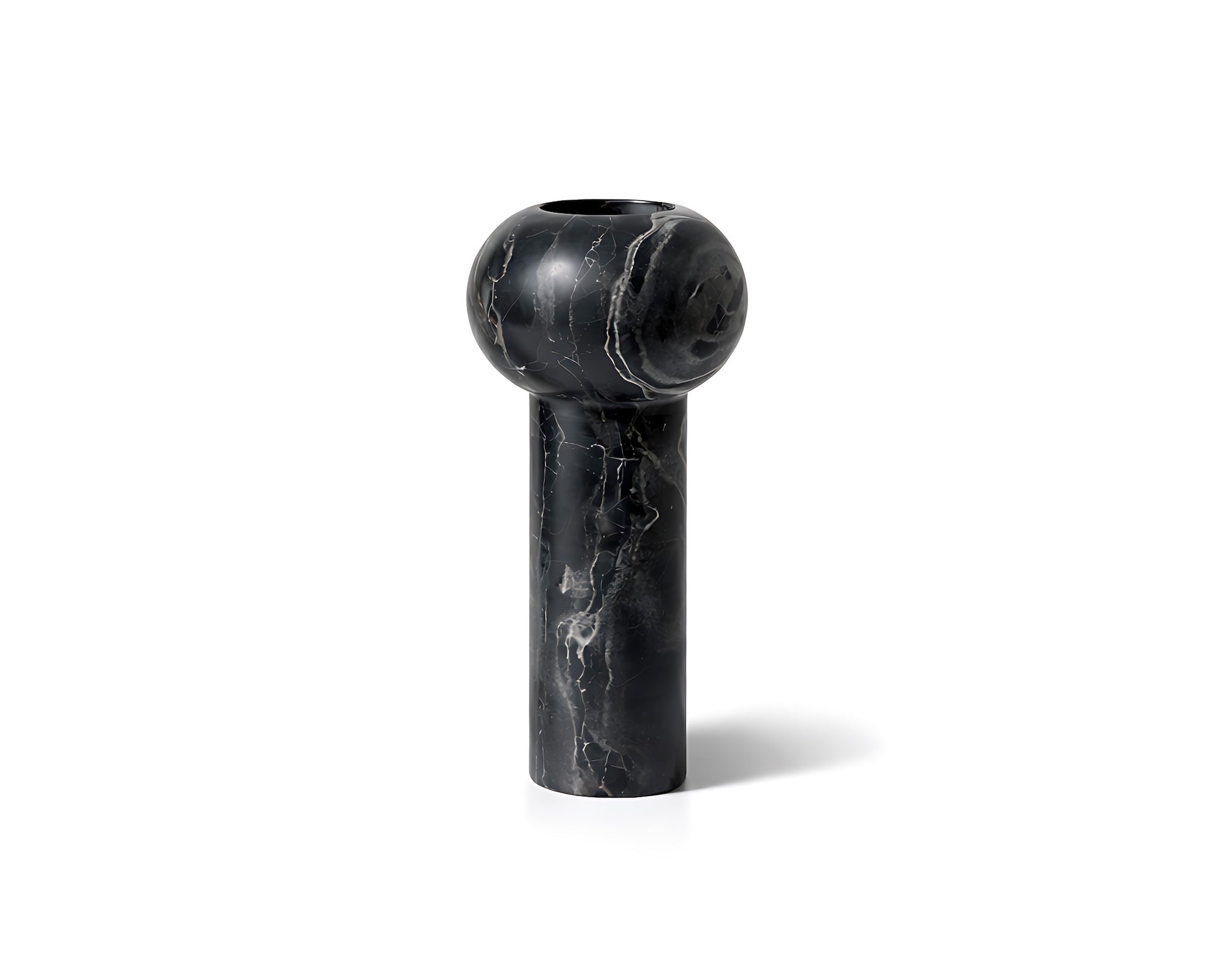Isadora Small Vase - Black Marble