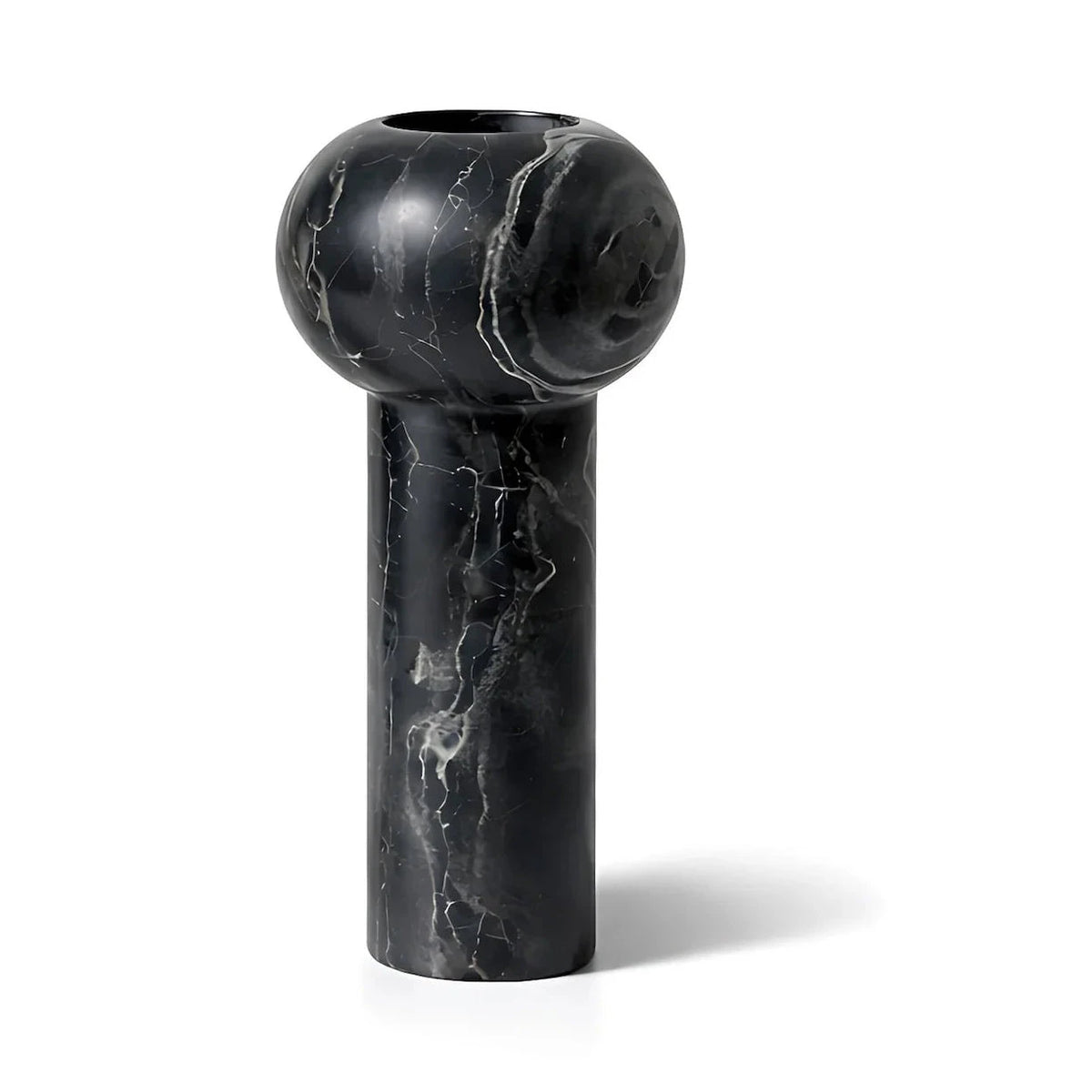 Isadora Small Black Marble Vase