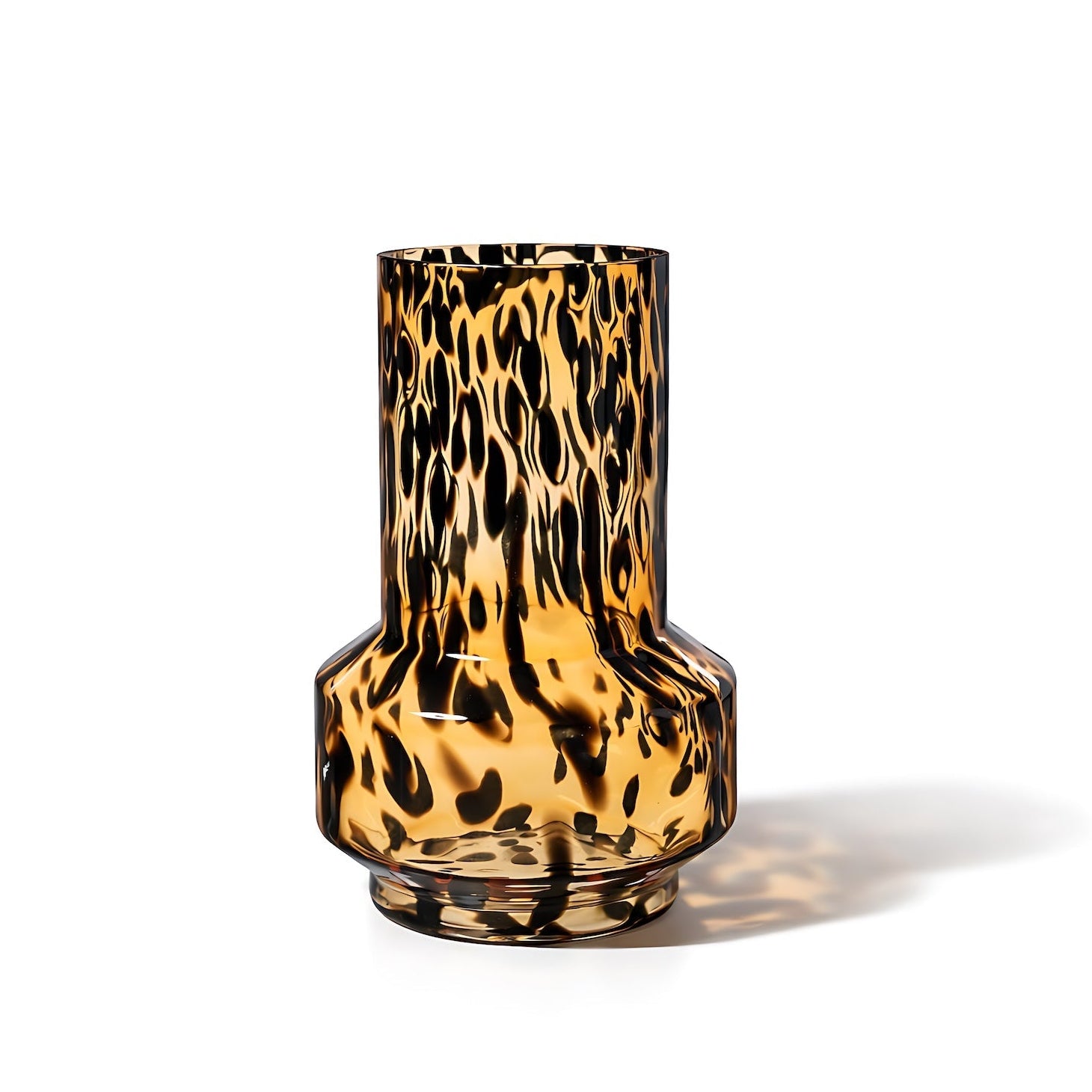 Artea Vase - Dark Amber Glass