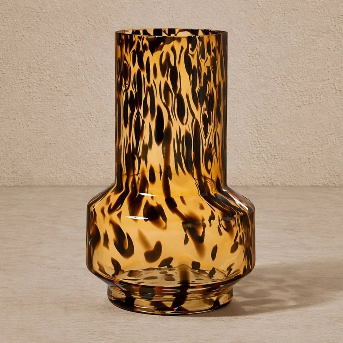Artea Dark Amber Glass Vase