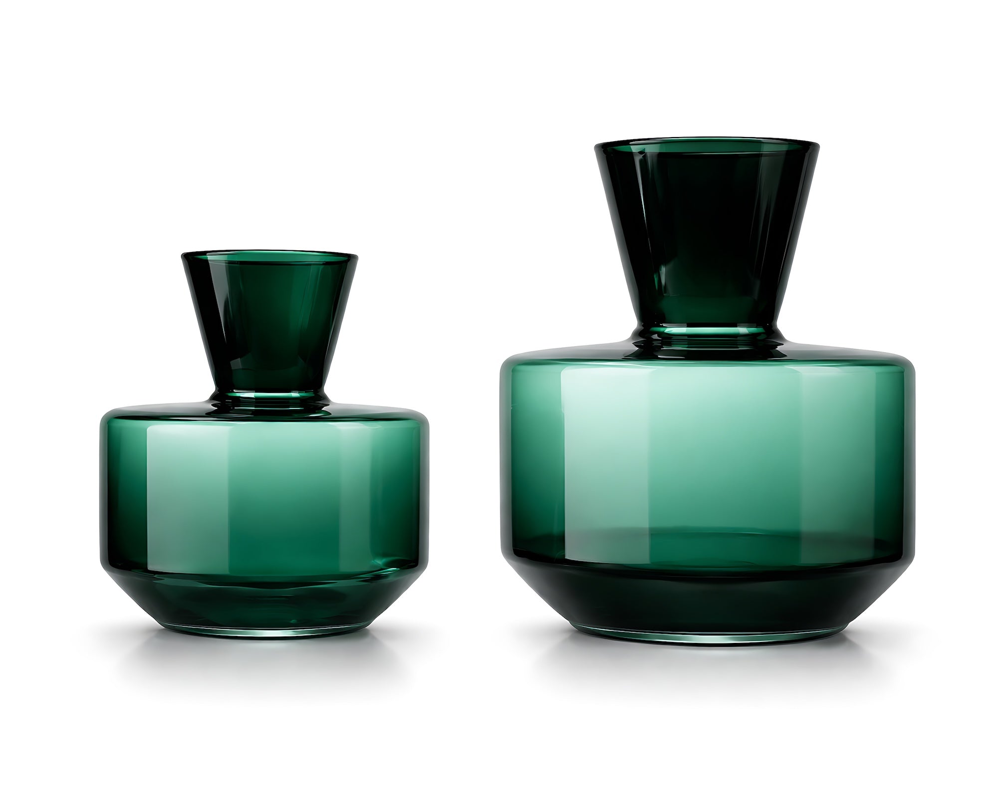 Marenzo Large Vase - Green Glass