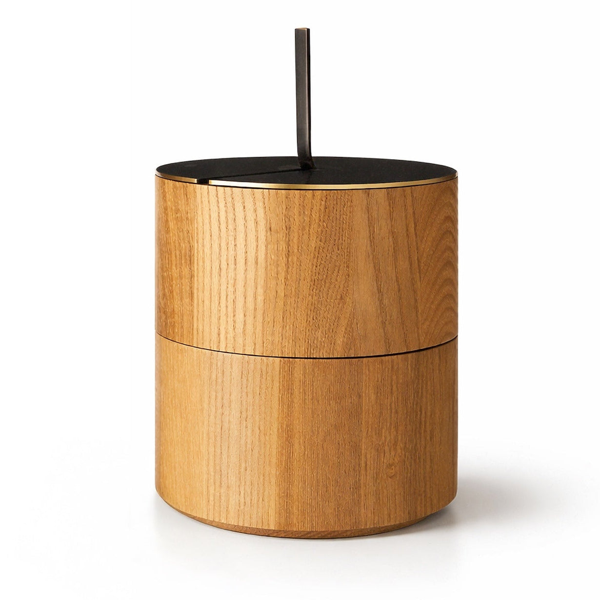Savina Brown Wood & Metal Box Large