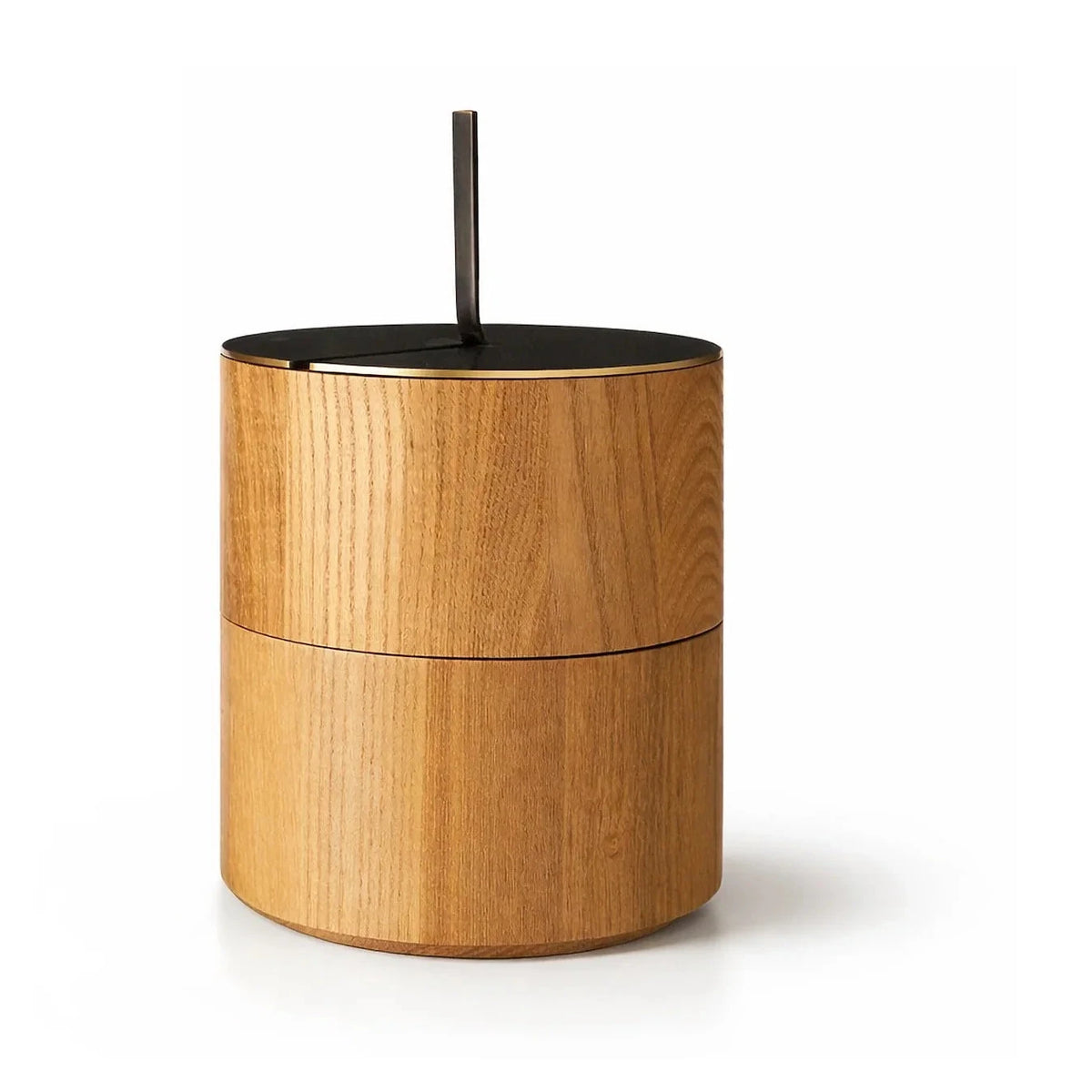 Savina Large Brown Wood & Metal Storage Box