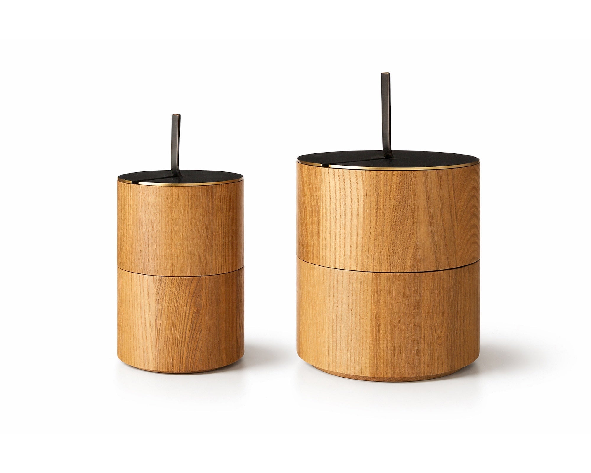 Savina Large Box - Brown Wood/Metal