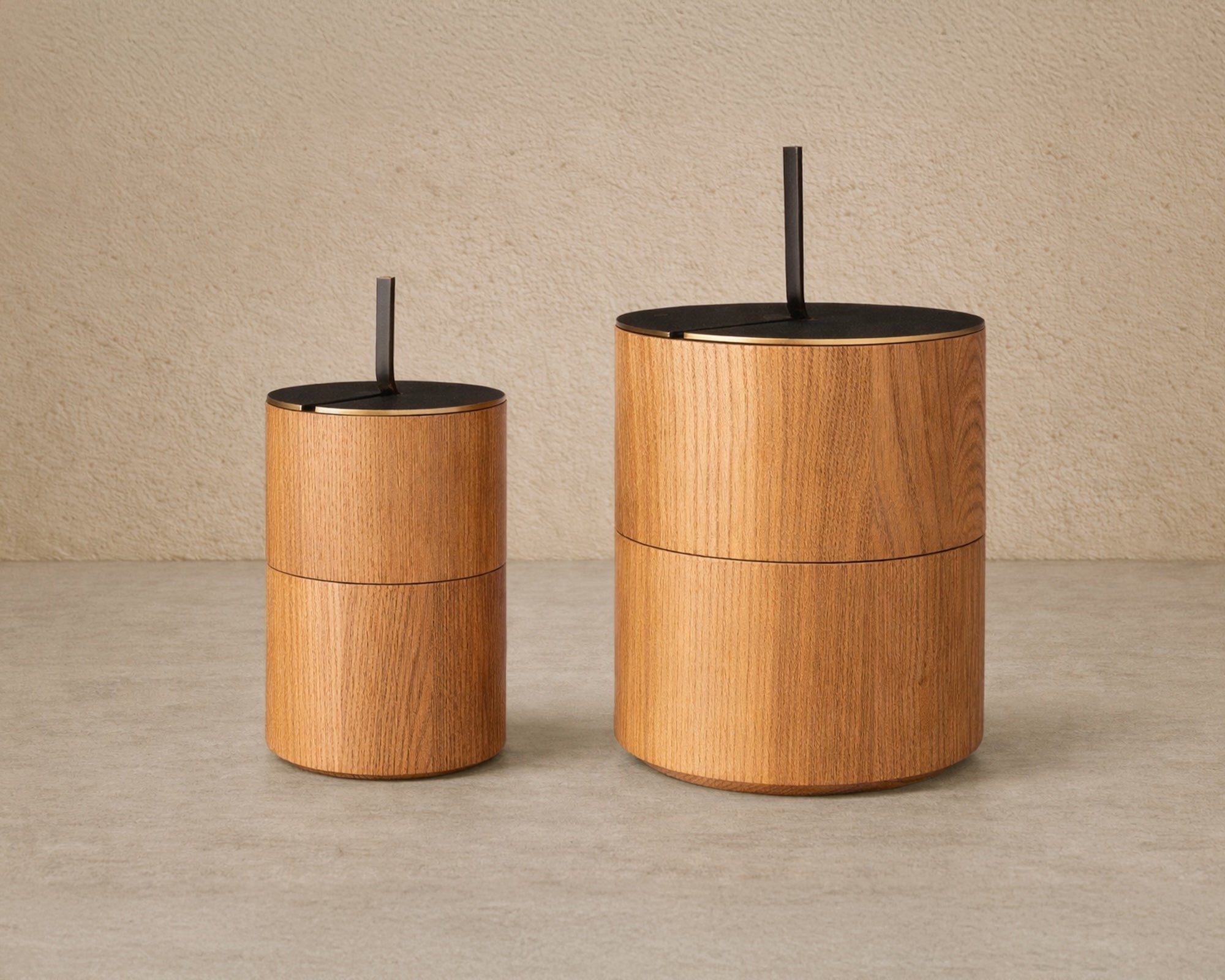 Savina Large Box - Brown Wood/Metal