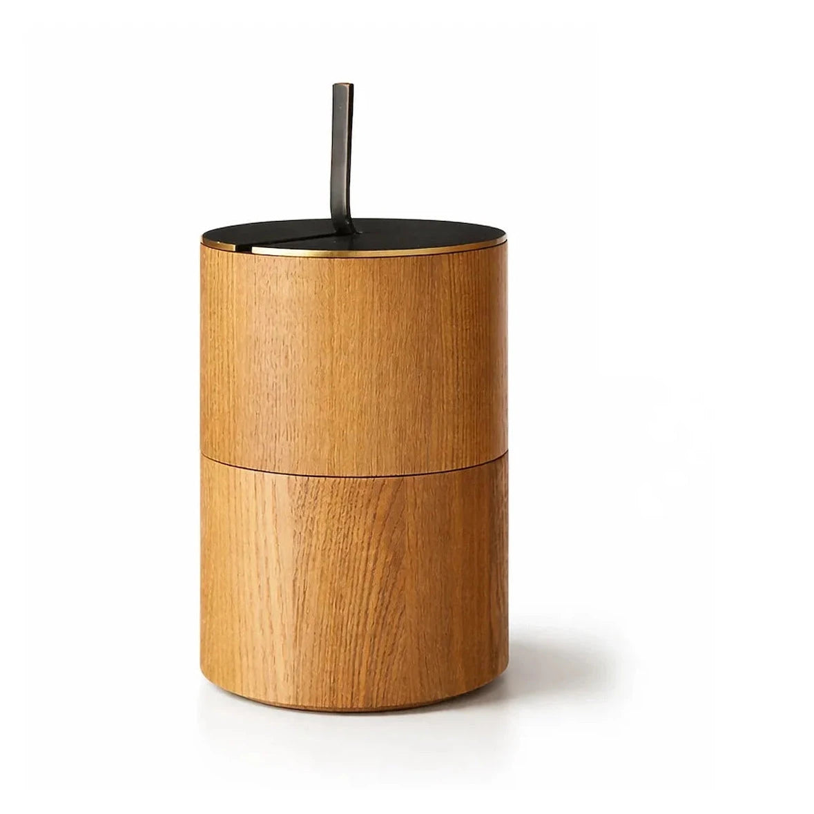 Savina Small Brown Wood & Metal Storage Box