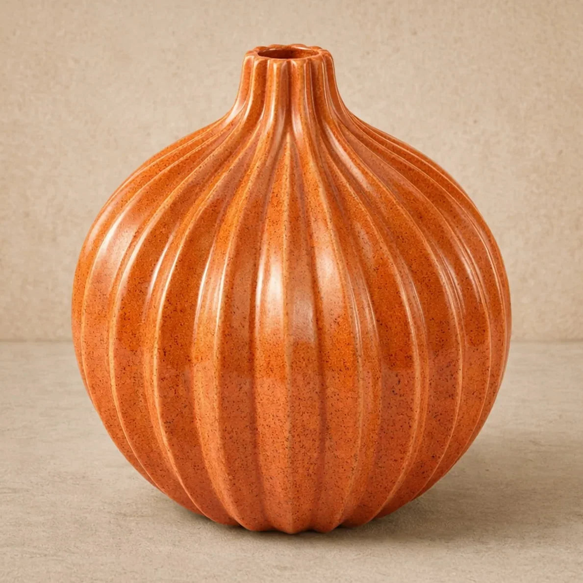 Selvino Terracotta Glazed Ceramic Vase