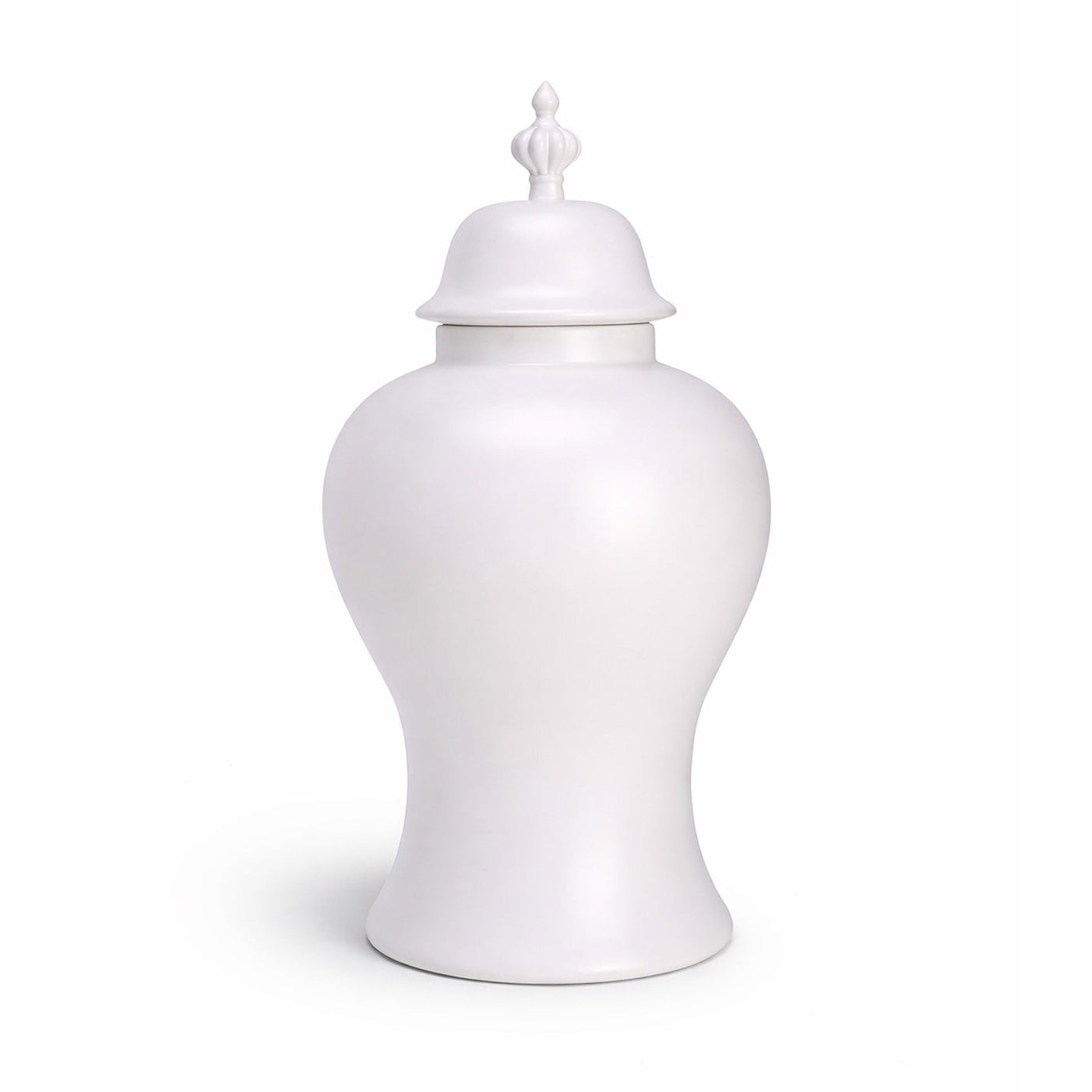 Thaleia White Satin Ceramic Vase