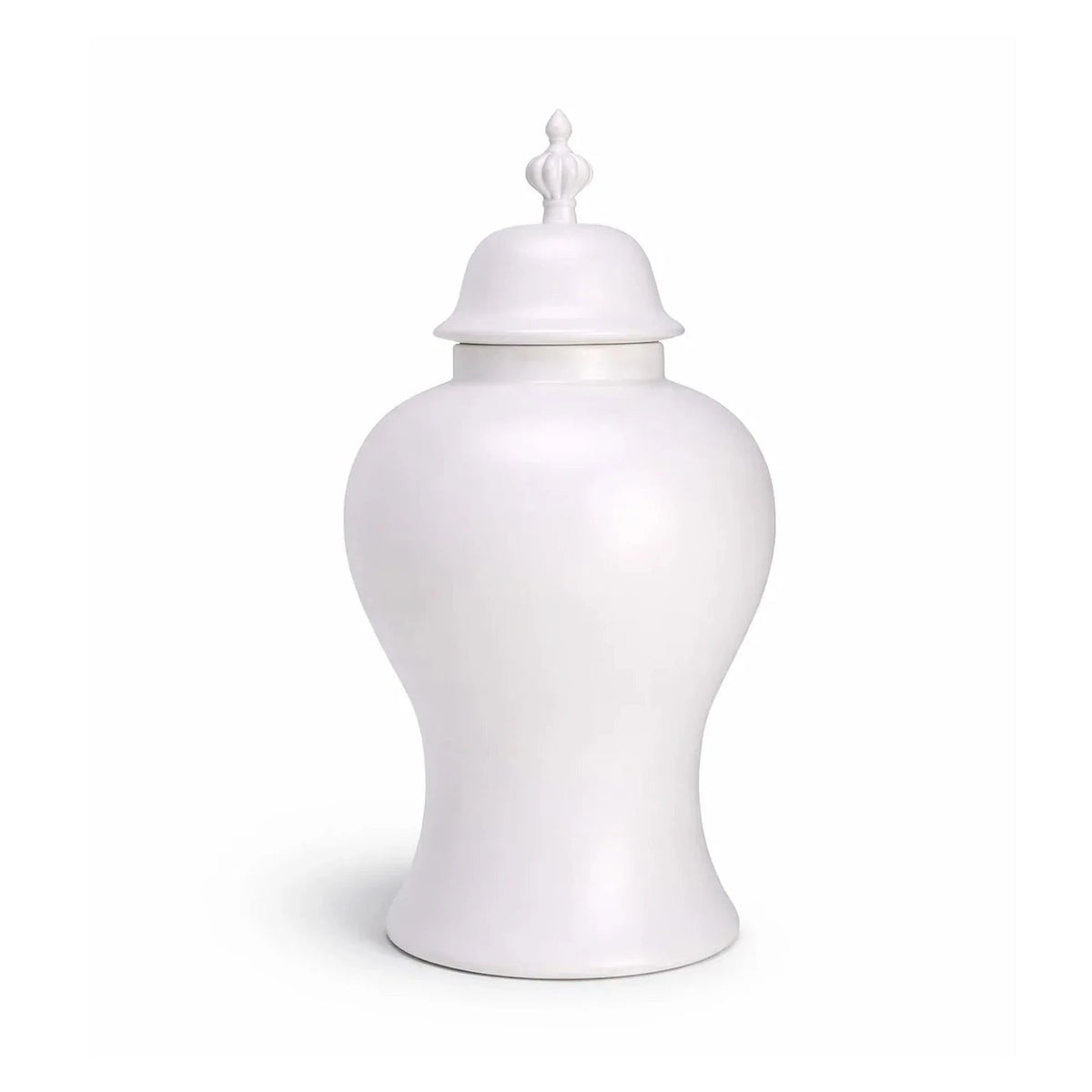 Thaleia White Satin Ceramic Vase