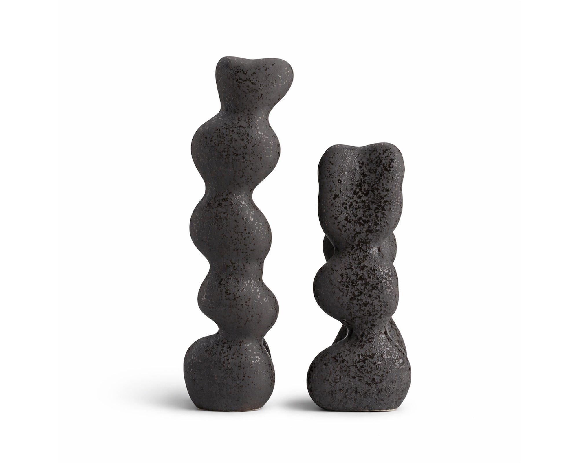 Ravena Large Sculpture - Charcoal Ceramic