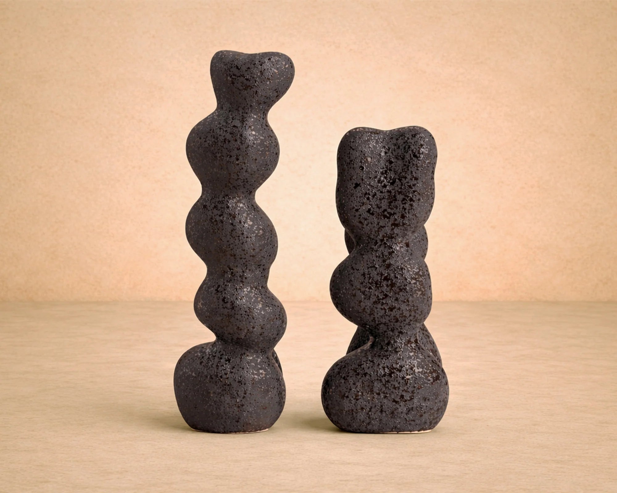 Ravena Small Charcoal Ceramic Sculpture