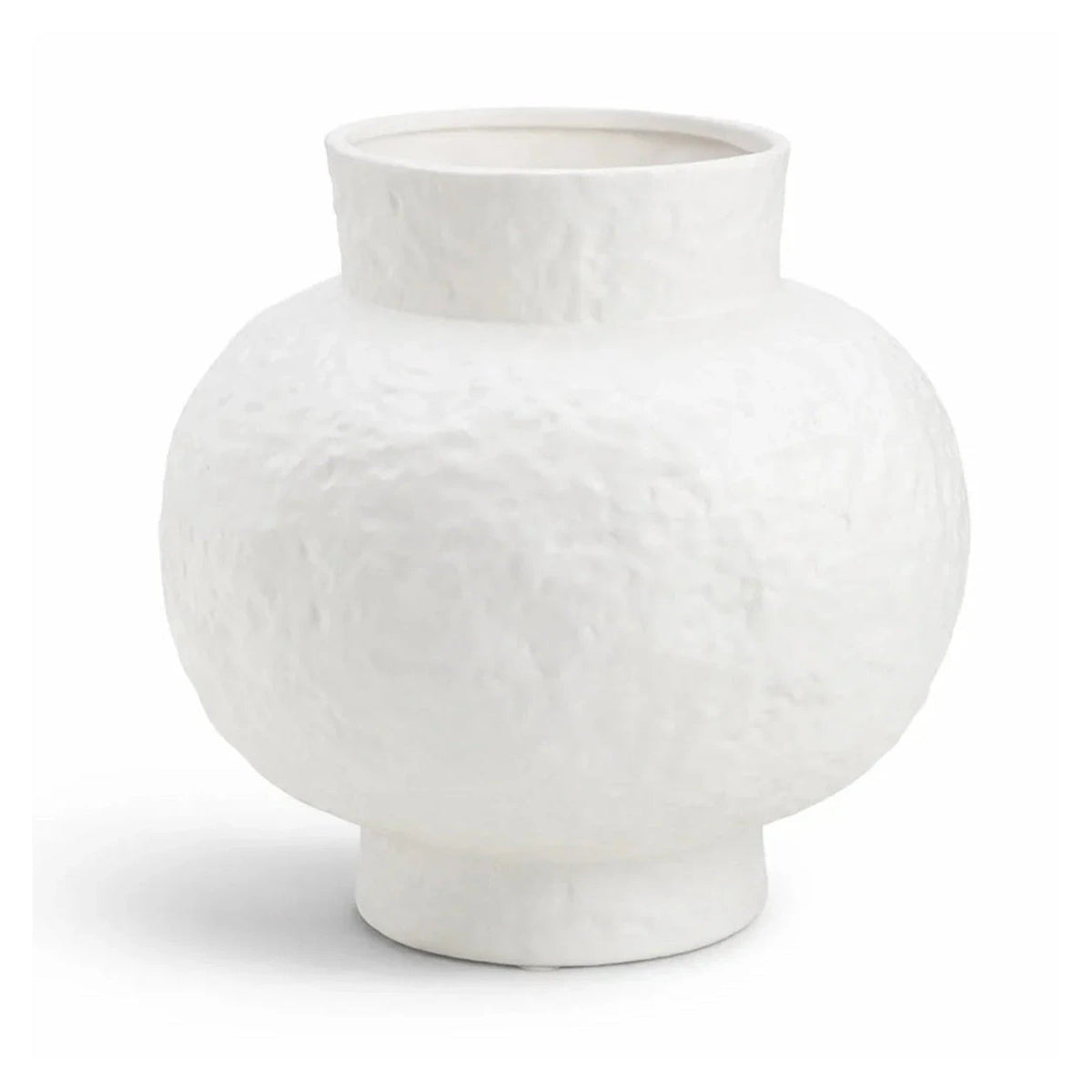 Erosia White Ceramic Vase