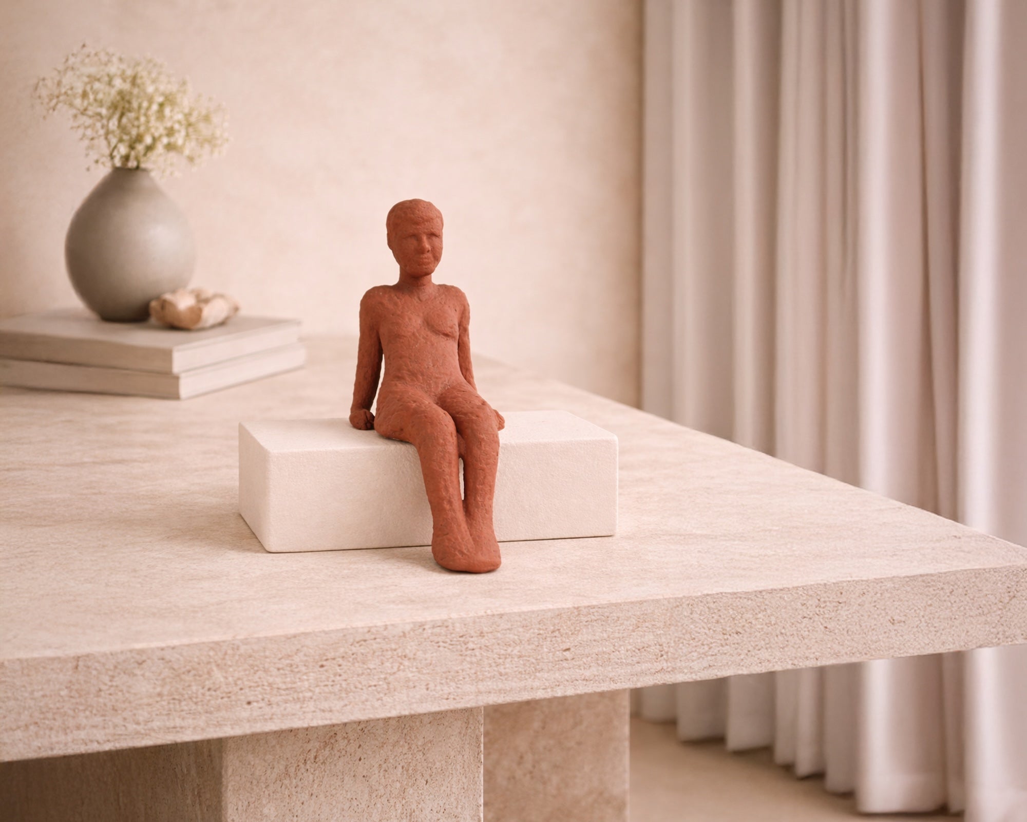 Olivaro Sculpture - Terracotta Ceramic
