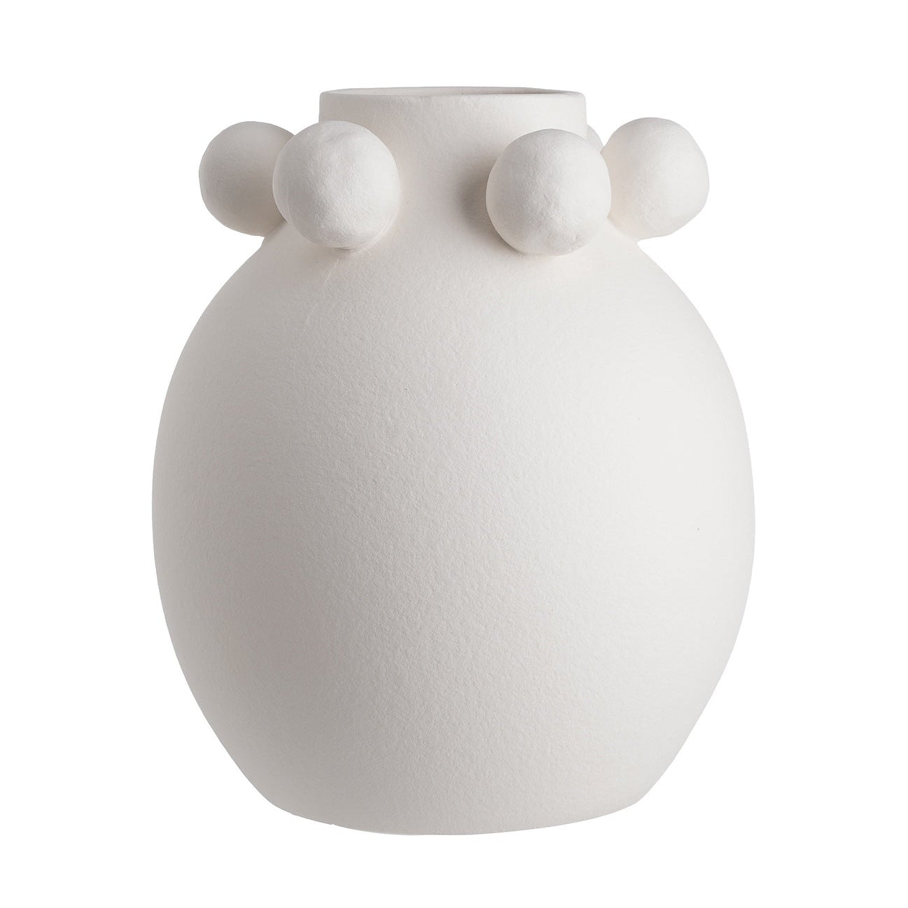 Melioro White & Black Ceramic Vase