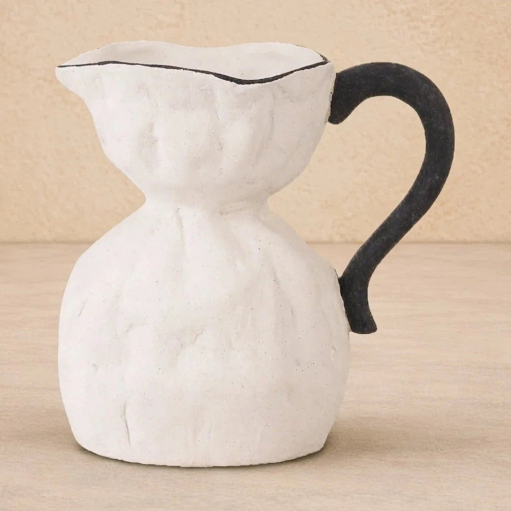 Elaris White & Black Ceramic Sculpture