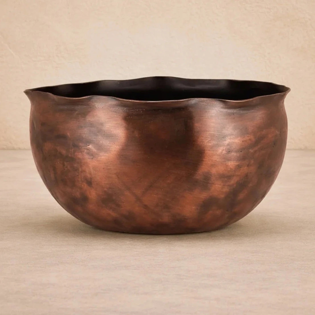 Amarion Antique Copper Finish Aluminium Bowl