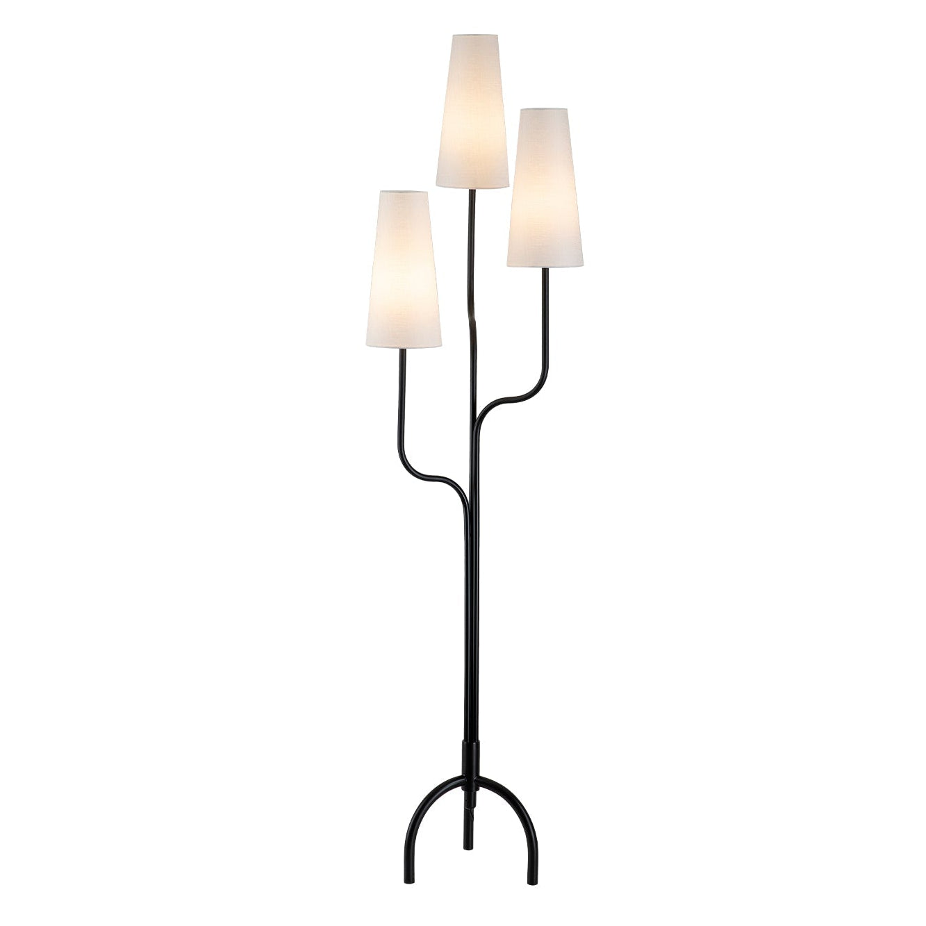 Poiset Black Matt Metal Floor Lamp