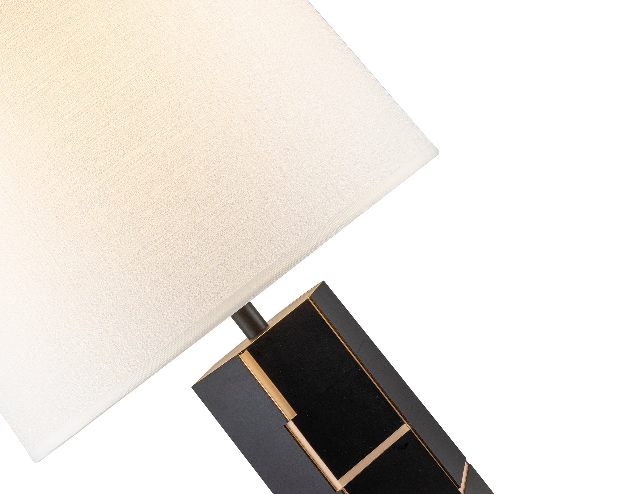 Exeter Table Lamp - Black Leather