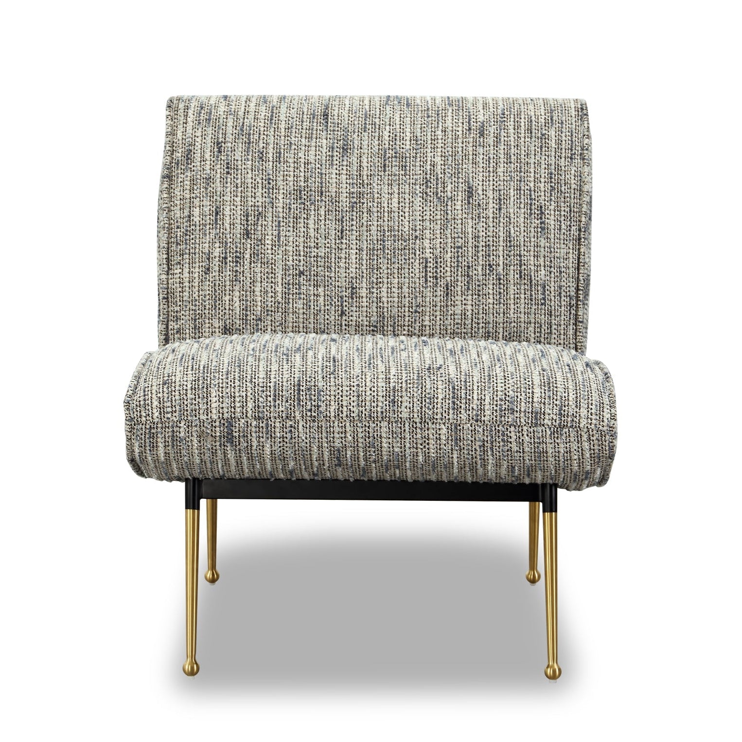 Oda Sherpa Grey Chenille Armchair