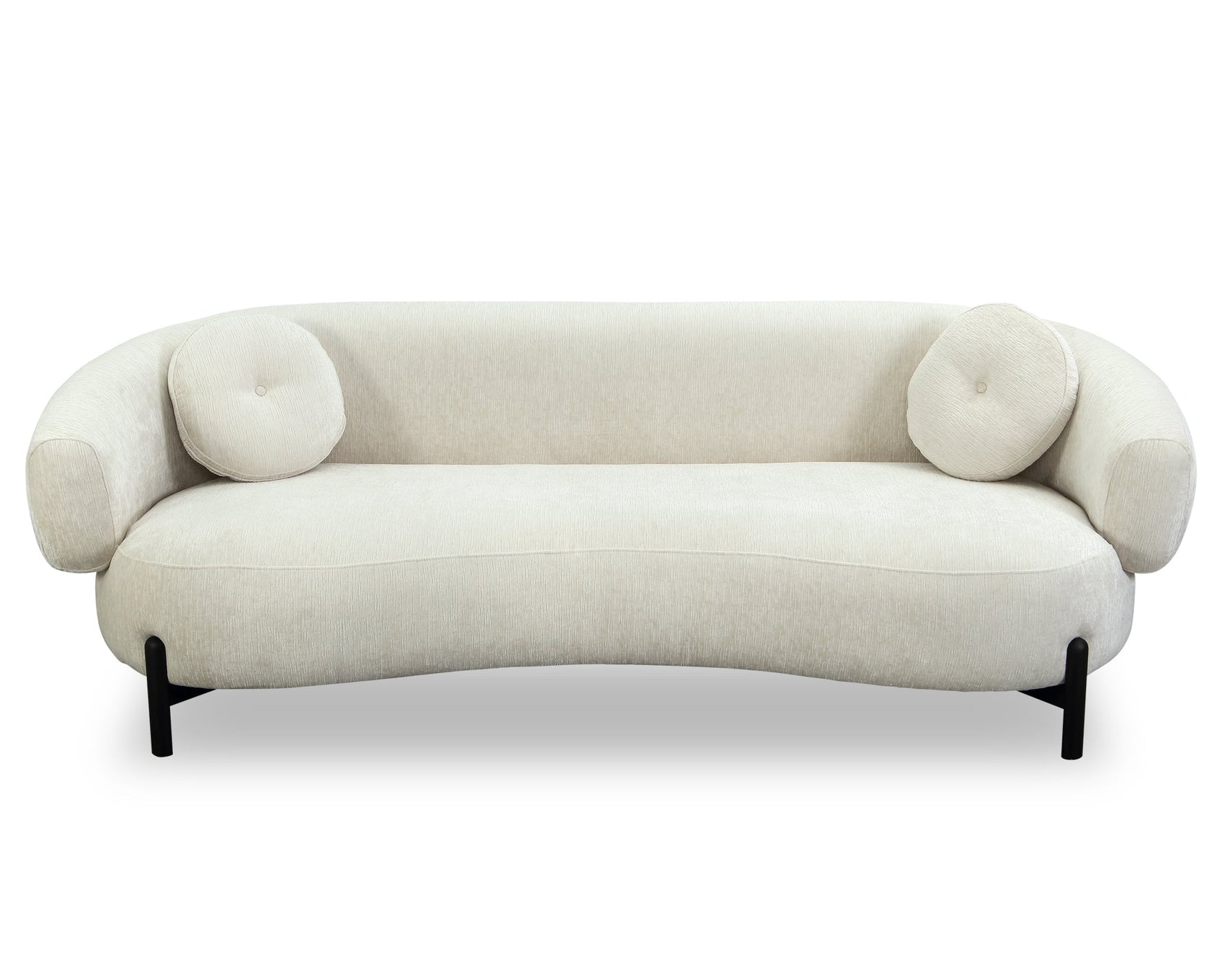 Lapis Larson Sand Chenille 3 Seater Sofa