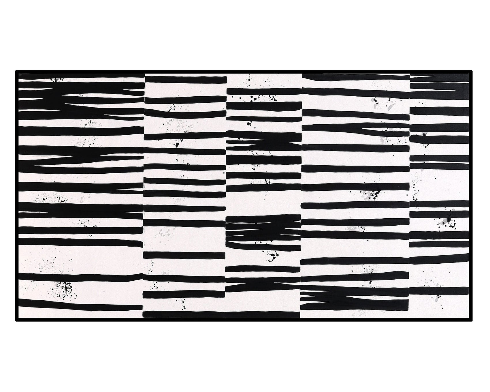 Eidos Black & White Abstract Canvas Wall Art