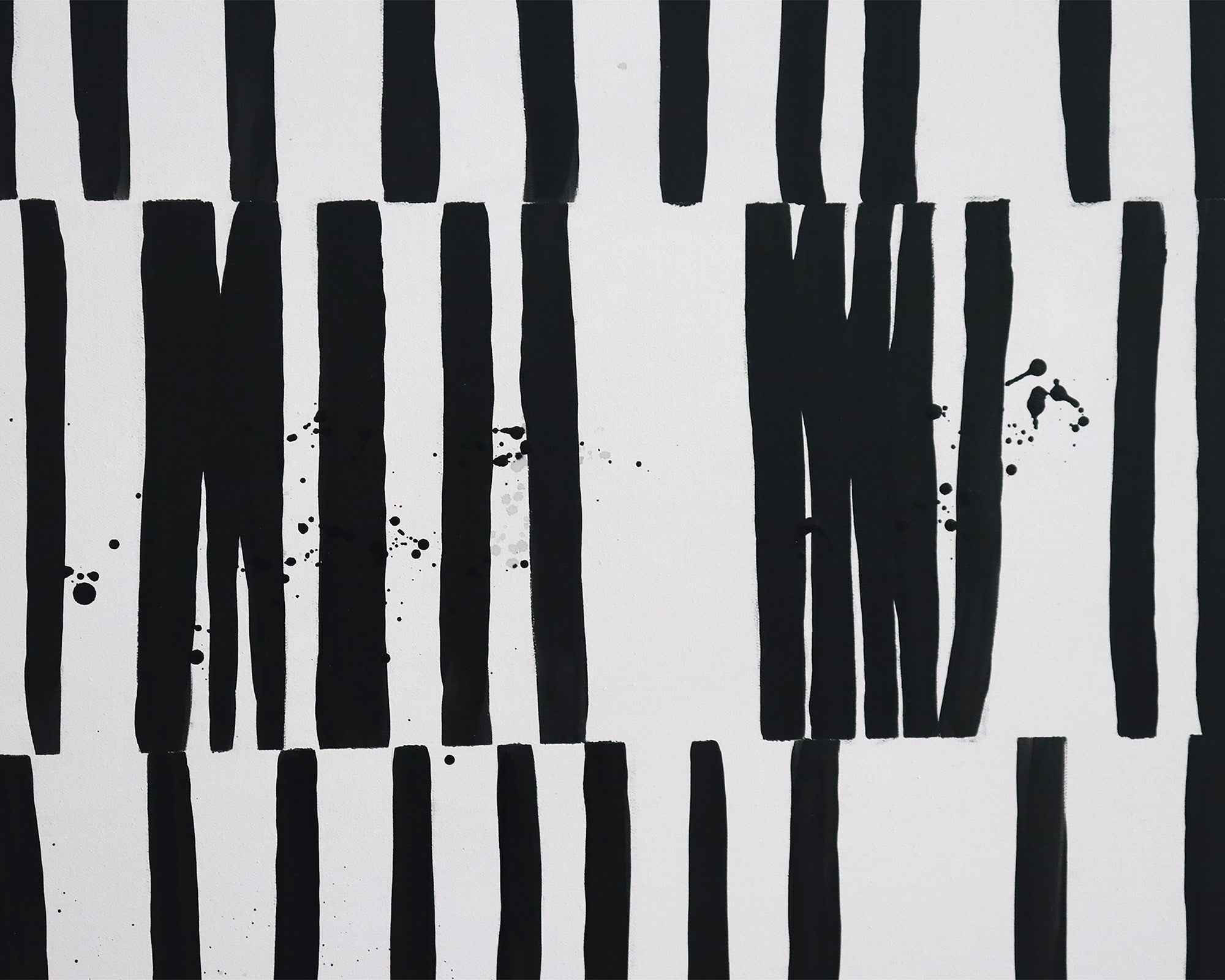 Eidos Oil Painting - Black & White