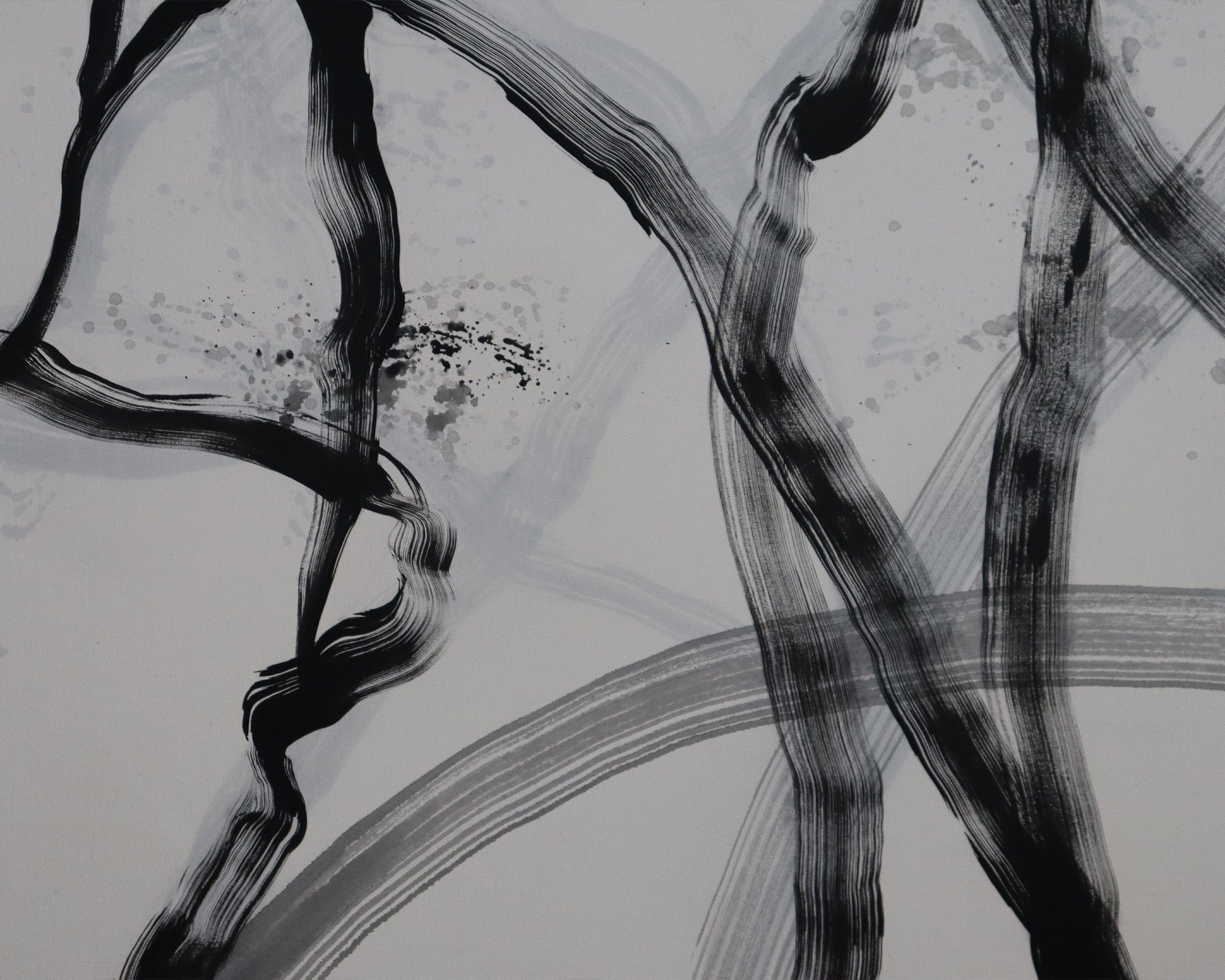 Mono Oil Painting - Black & White