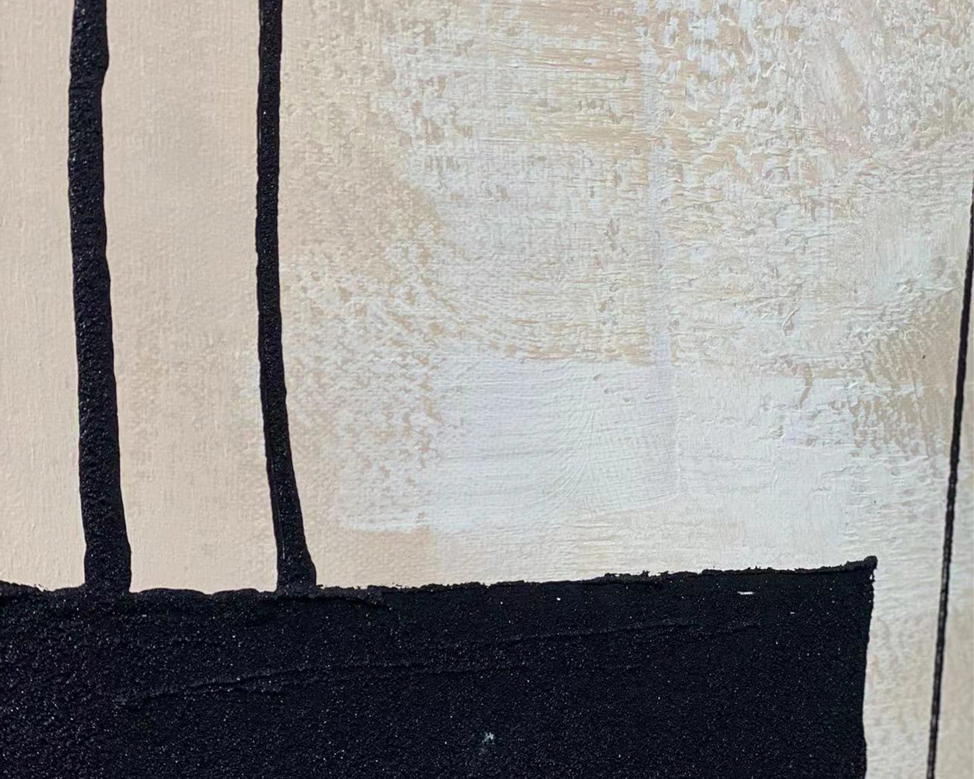 Architect's Dream Oil Painting - Black & Cream