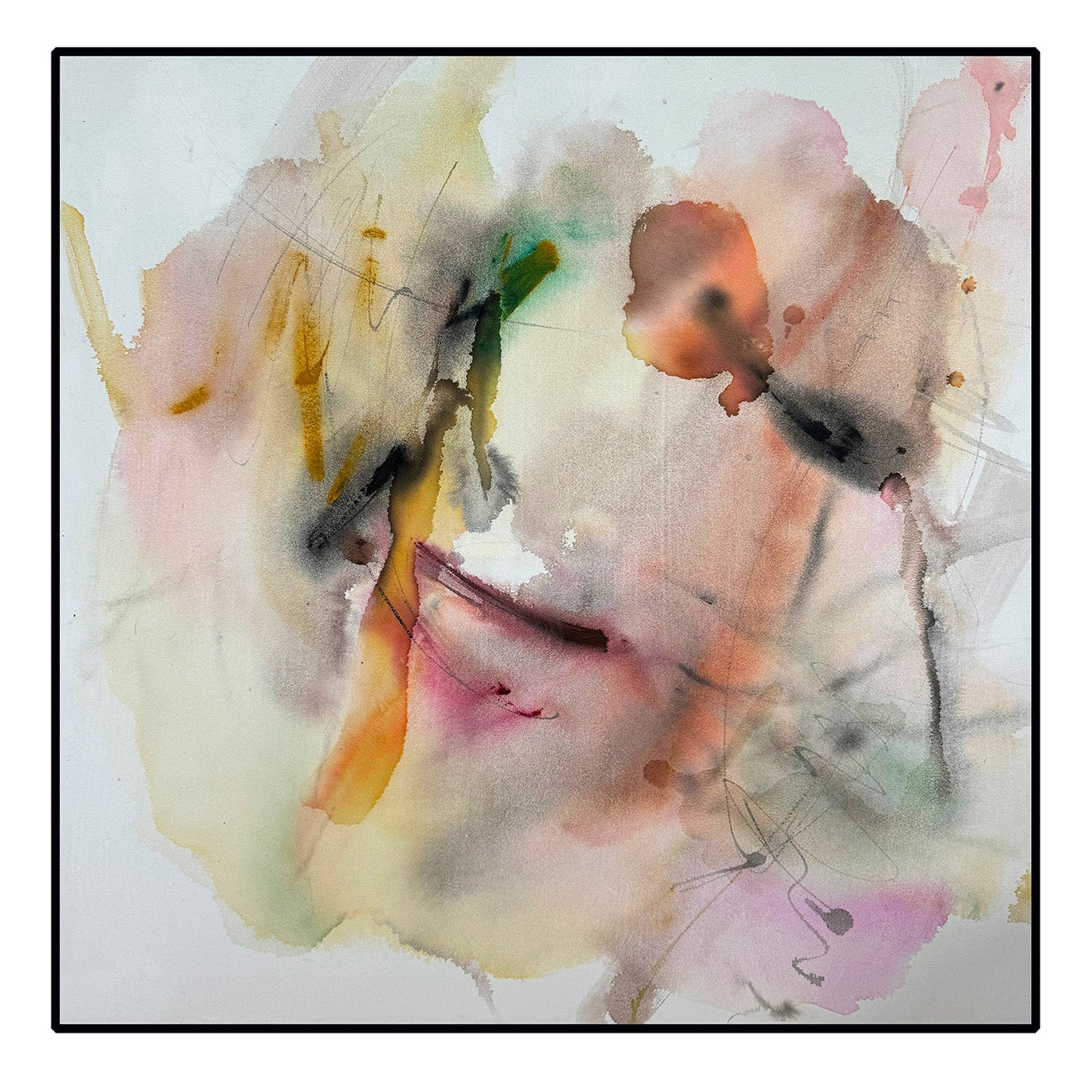 Awakening Glow Warm Pastels Abstract Canvas Wall Art