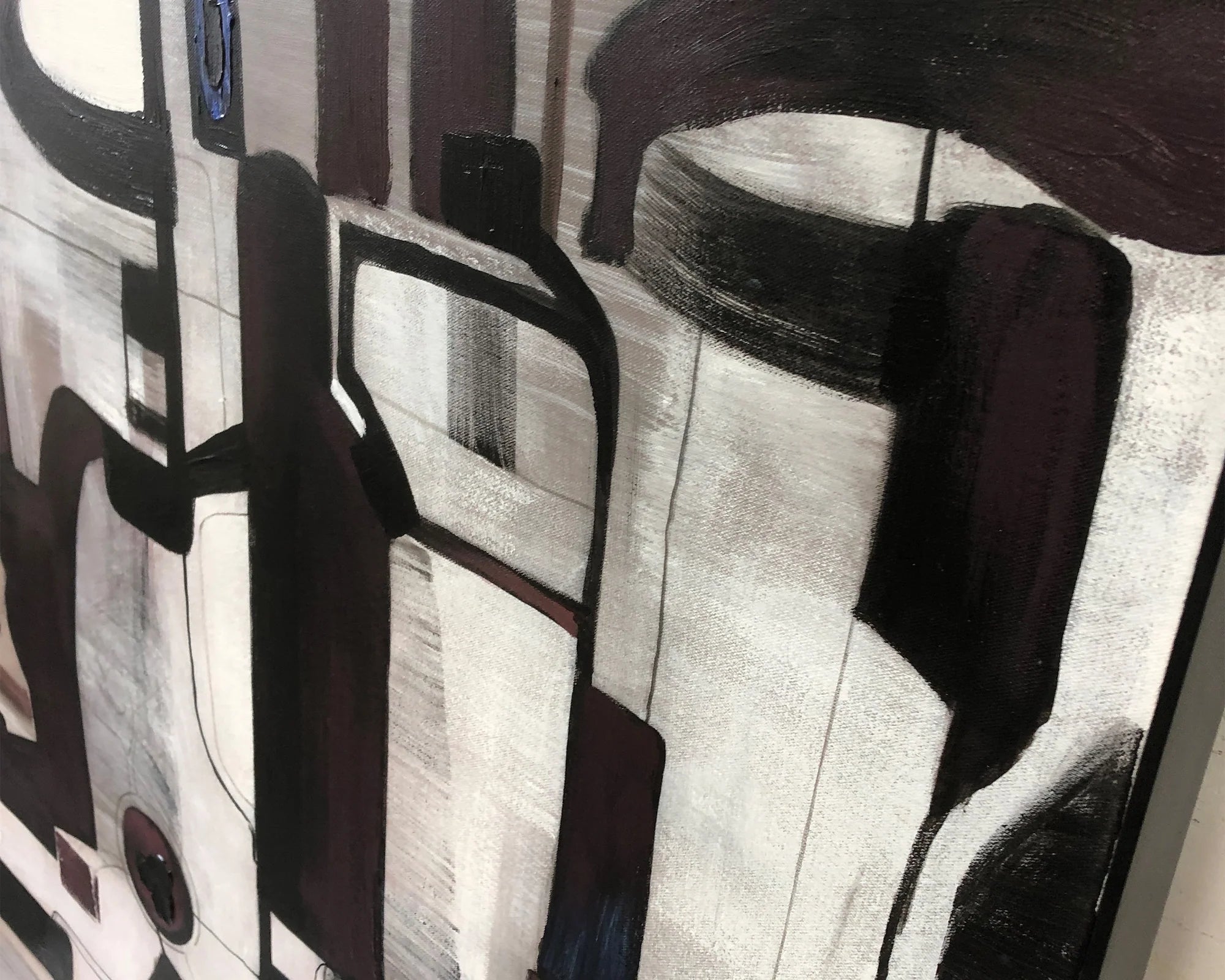Axiom Hand-Painted Abstract Canvas Wall Art