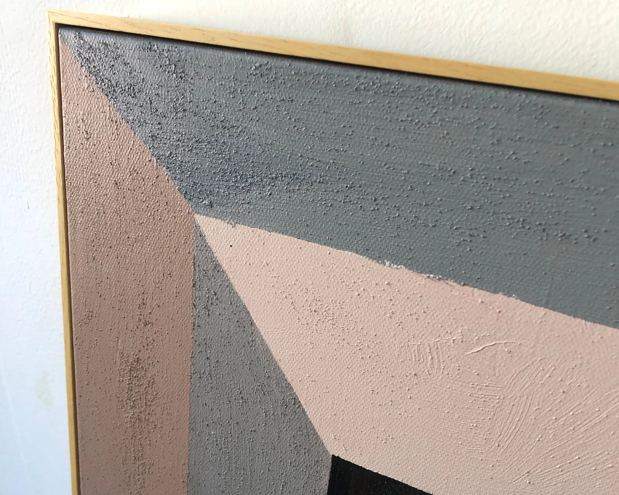 Cipher Hand-Painted Geometric Canvas Wall Art