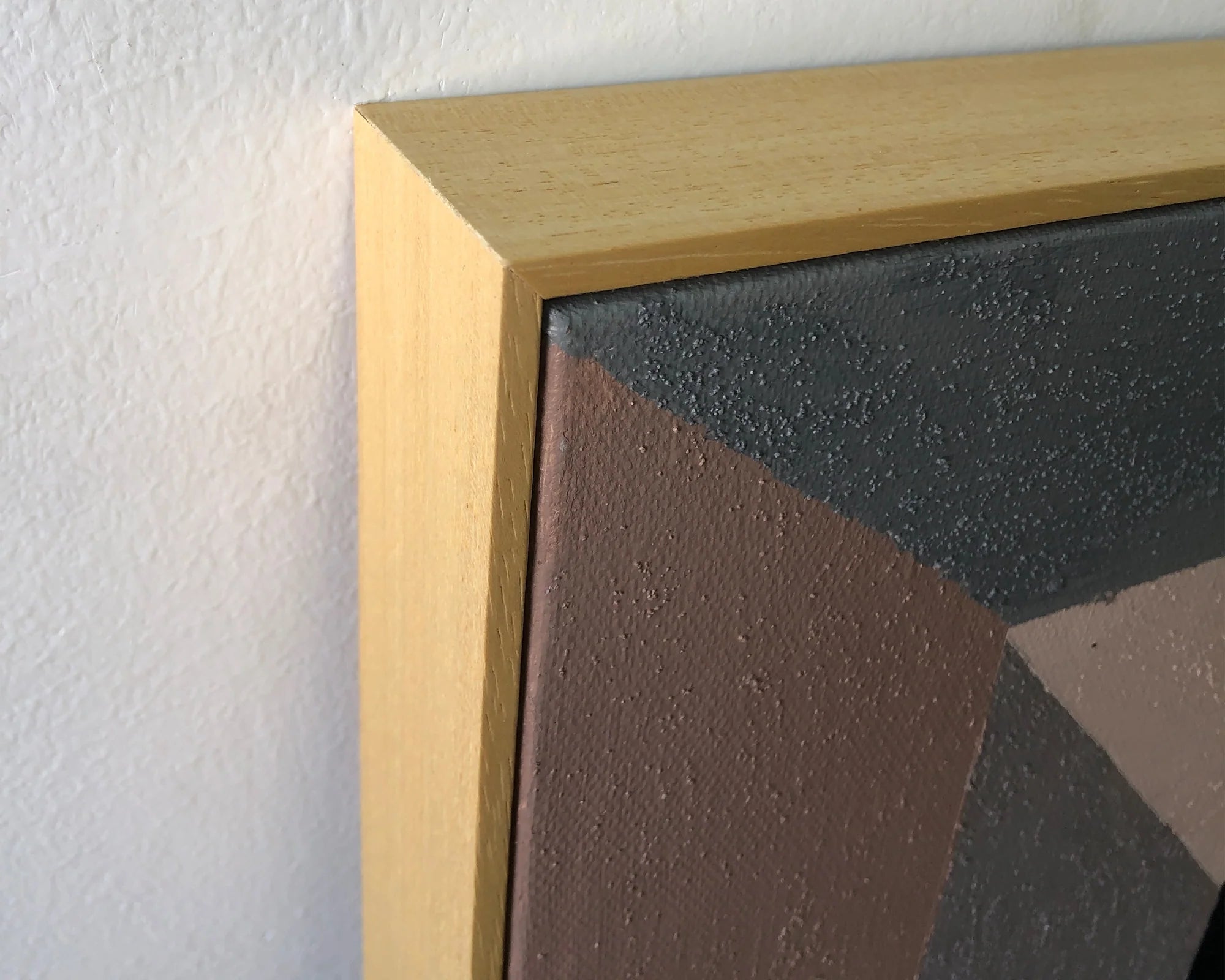 Cipher Hand-Painted Geometric Canvas Wall Art