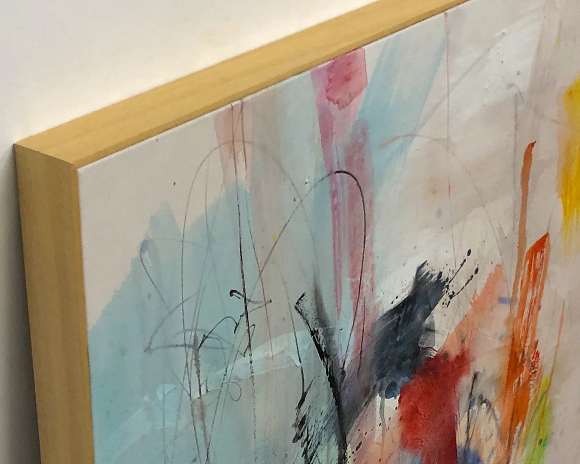 Rhapsody Multicolour Hand-Painted Abstract Canvas Wall Art