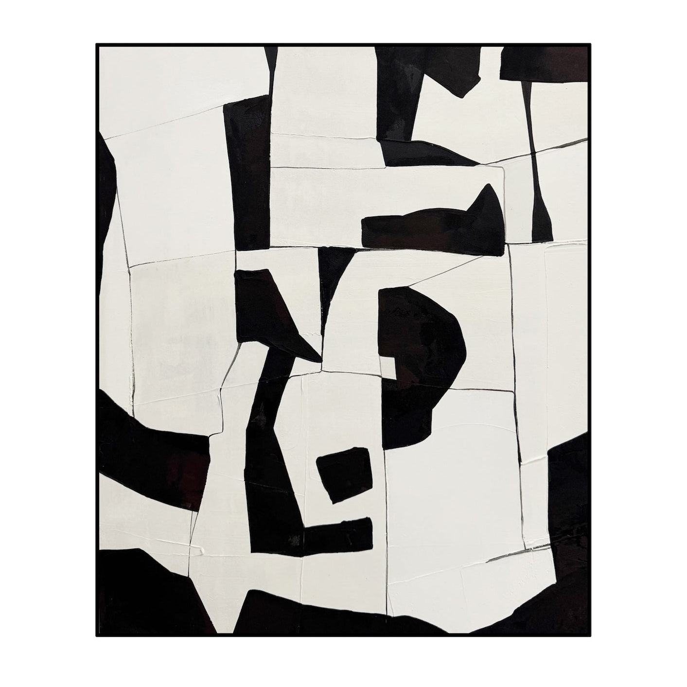 Parallax Hand-Painted Abstract Canvas Wall Art