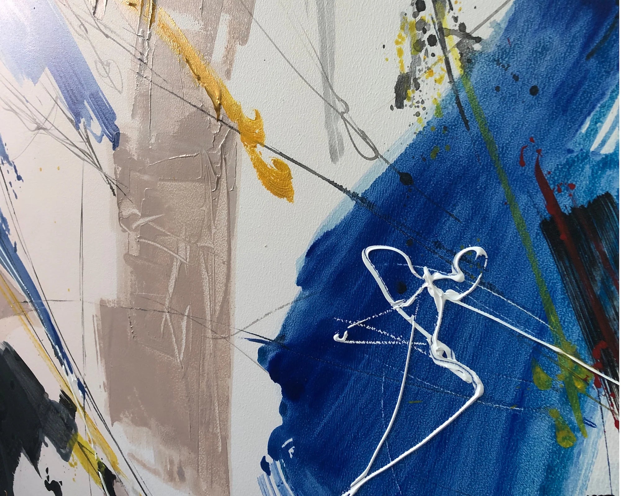 Vortex Hand-Painted Abstract Canvas Wall Art
