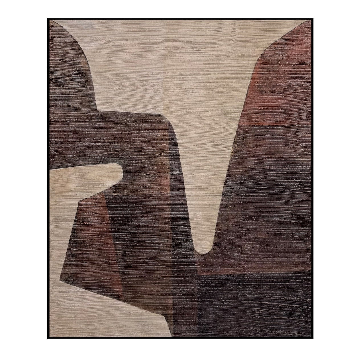 Atlas Hand-Painted Abstract Canvas Wall Art