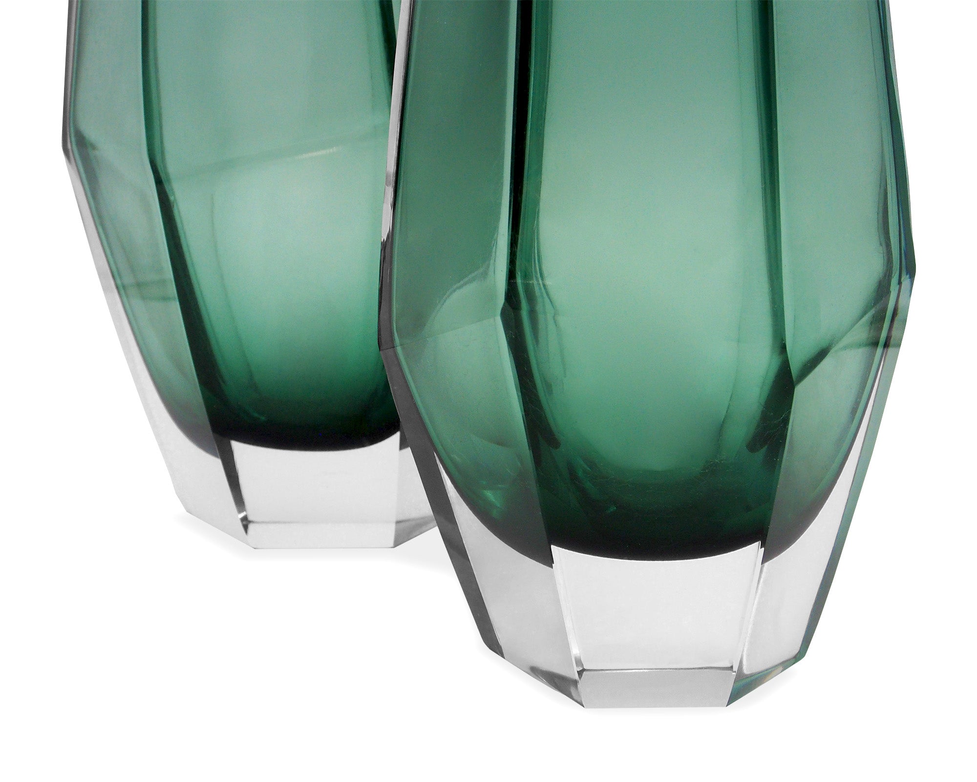 Wiley Vase Large - Emerald Green Glass