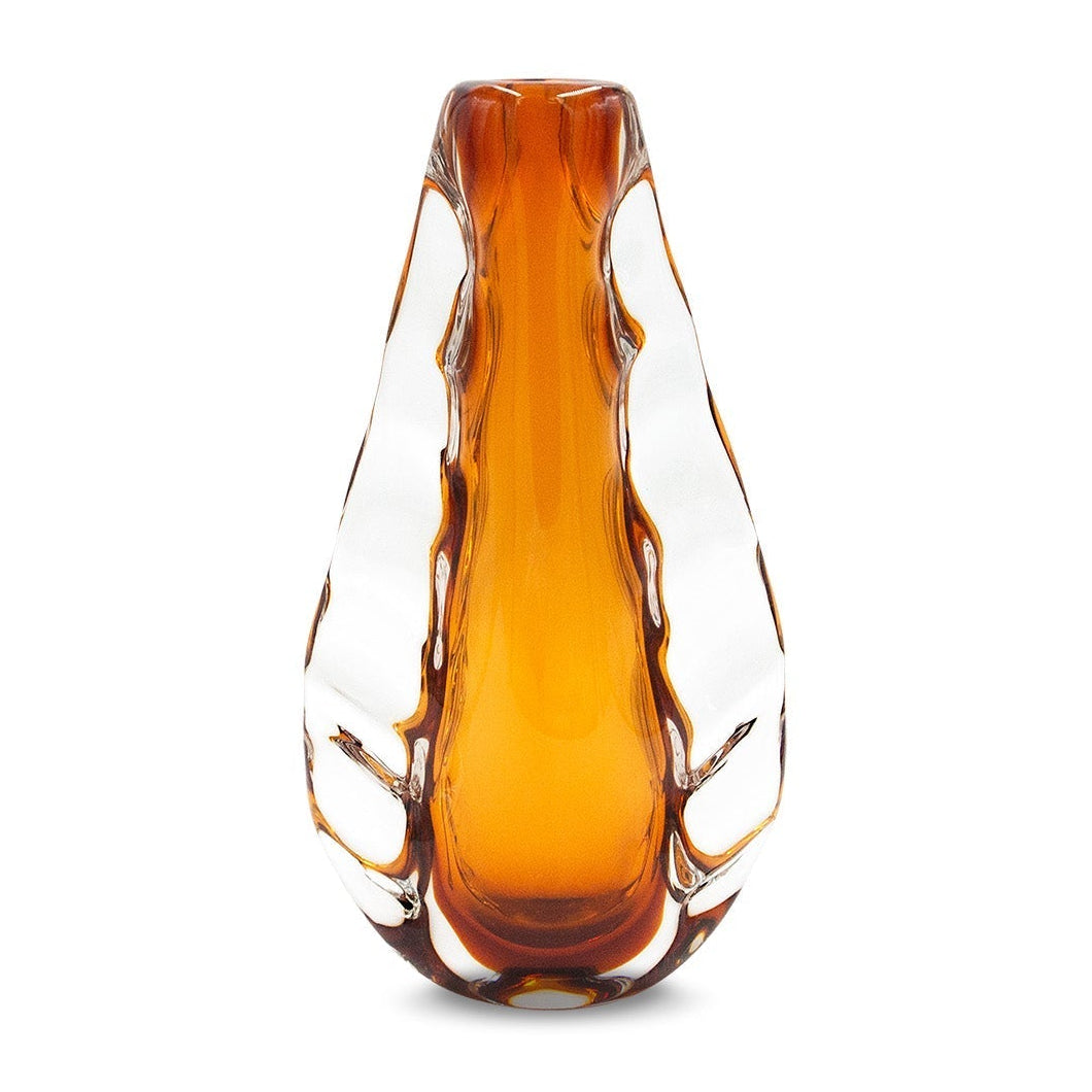 Astell Amber Crystal Vase Small