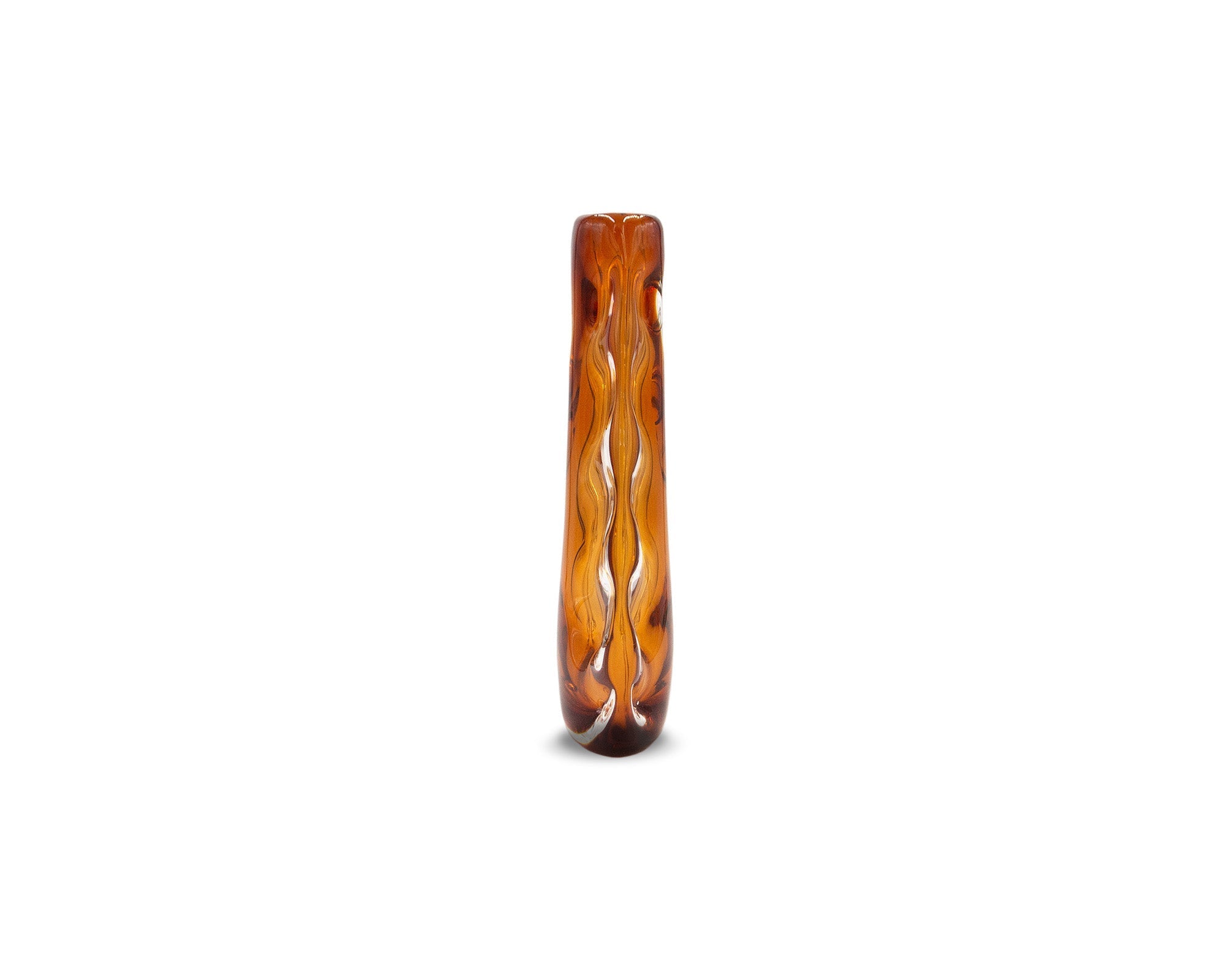 Astell Small Crystal Vase - Amber