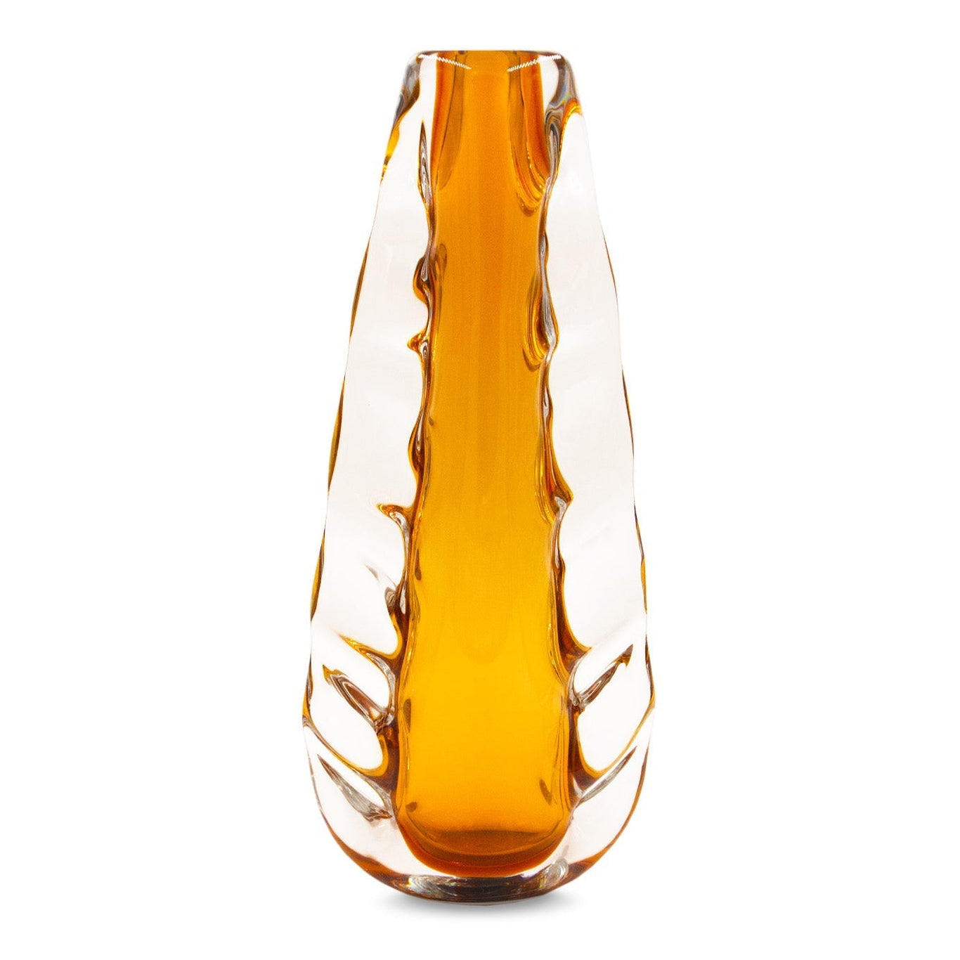 Astell Crystal Amber Vase Large