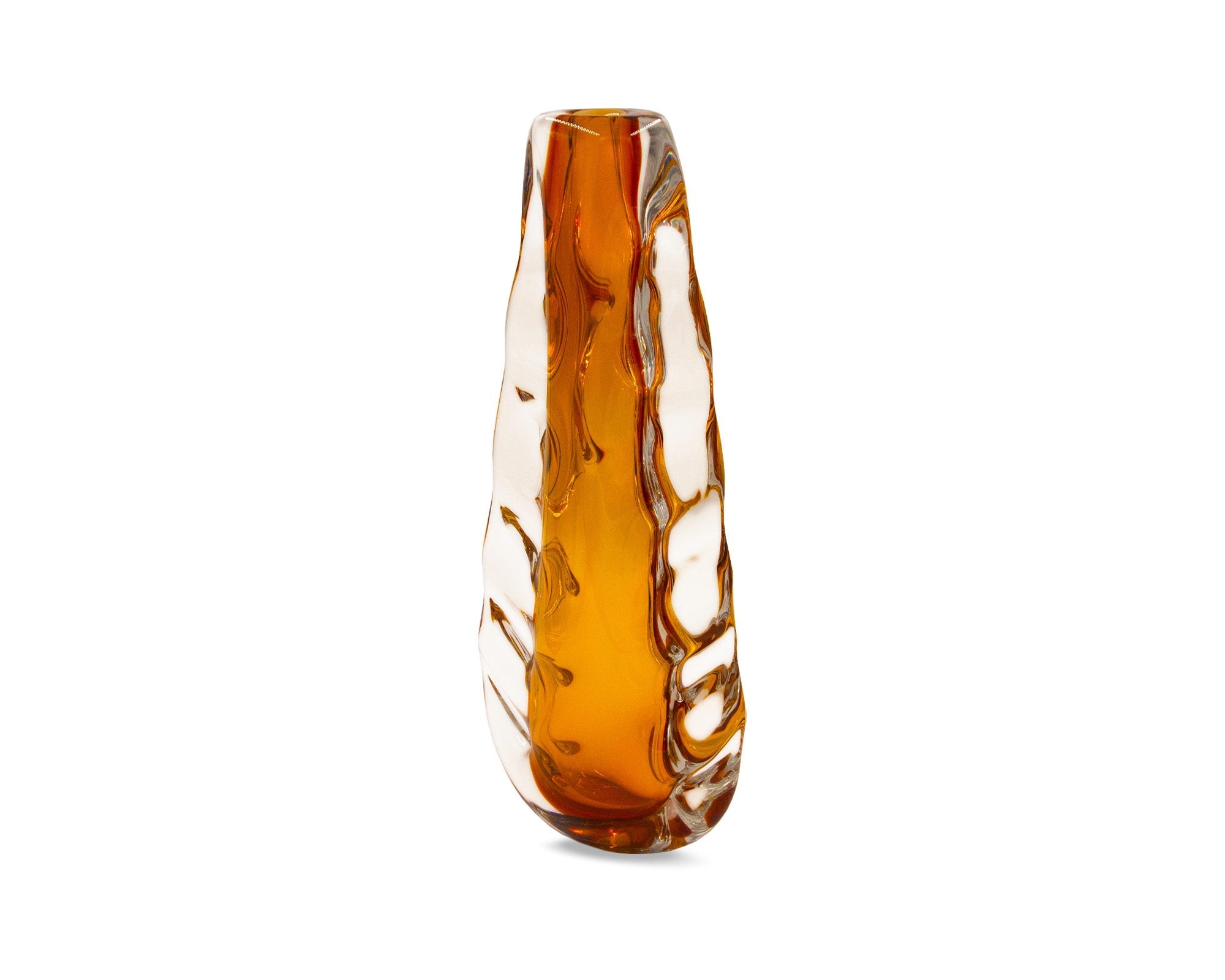 Astell Crystal Amber Vase - Large