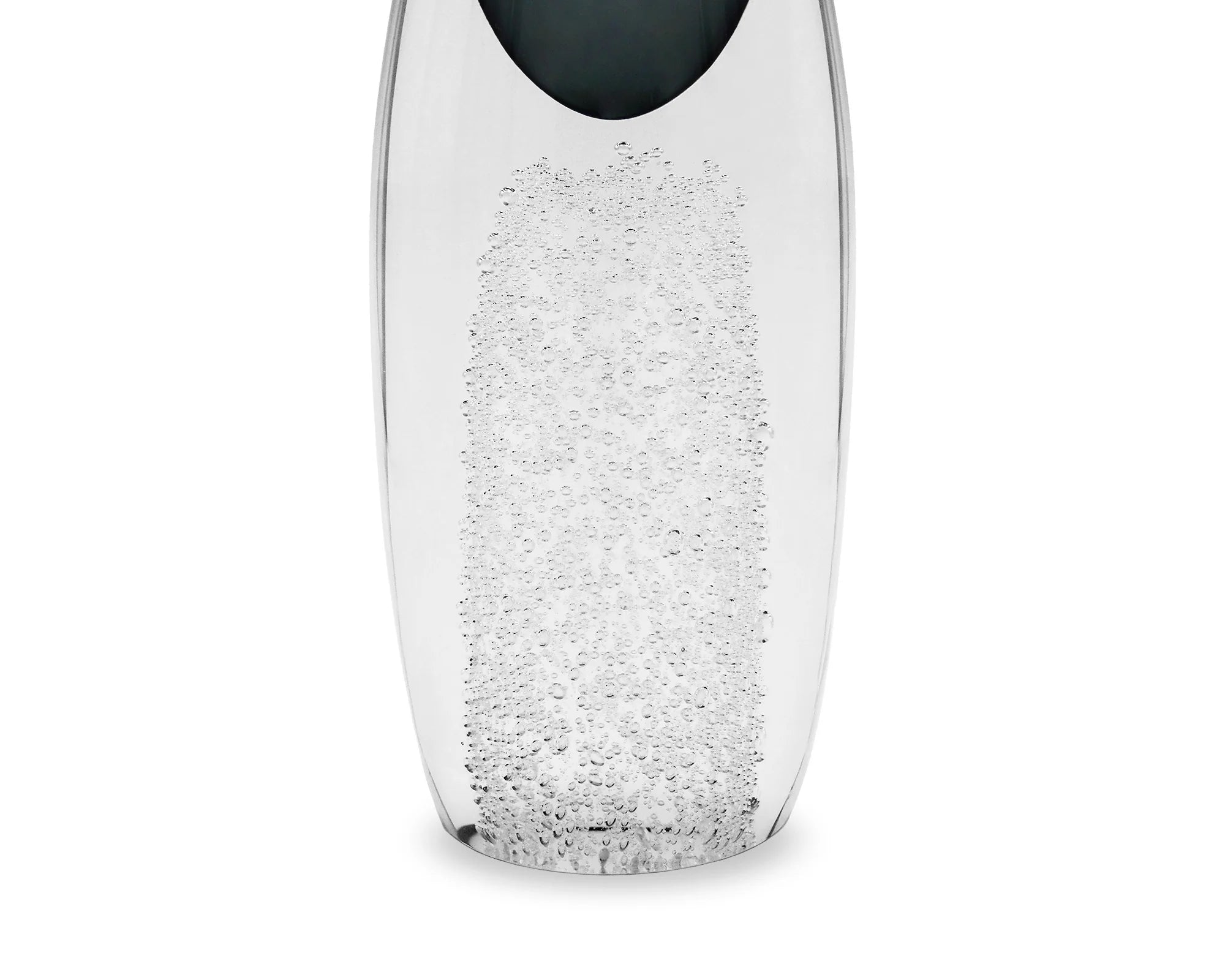 Ellis Large Grey Crystal Glass Vase