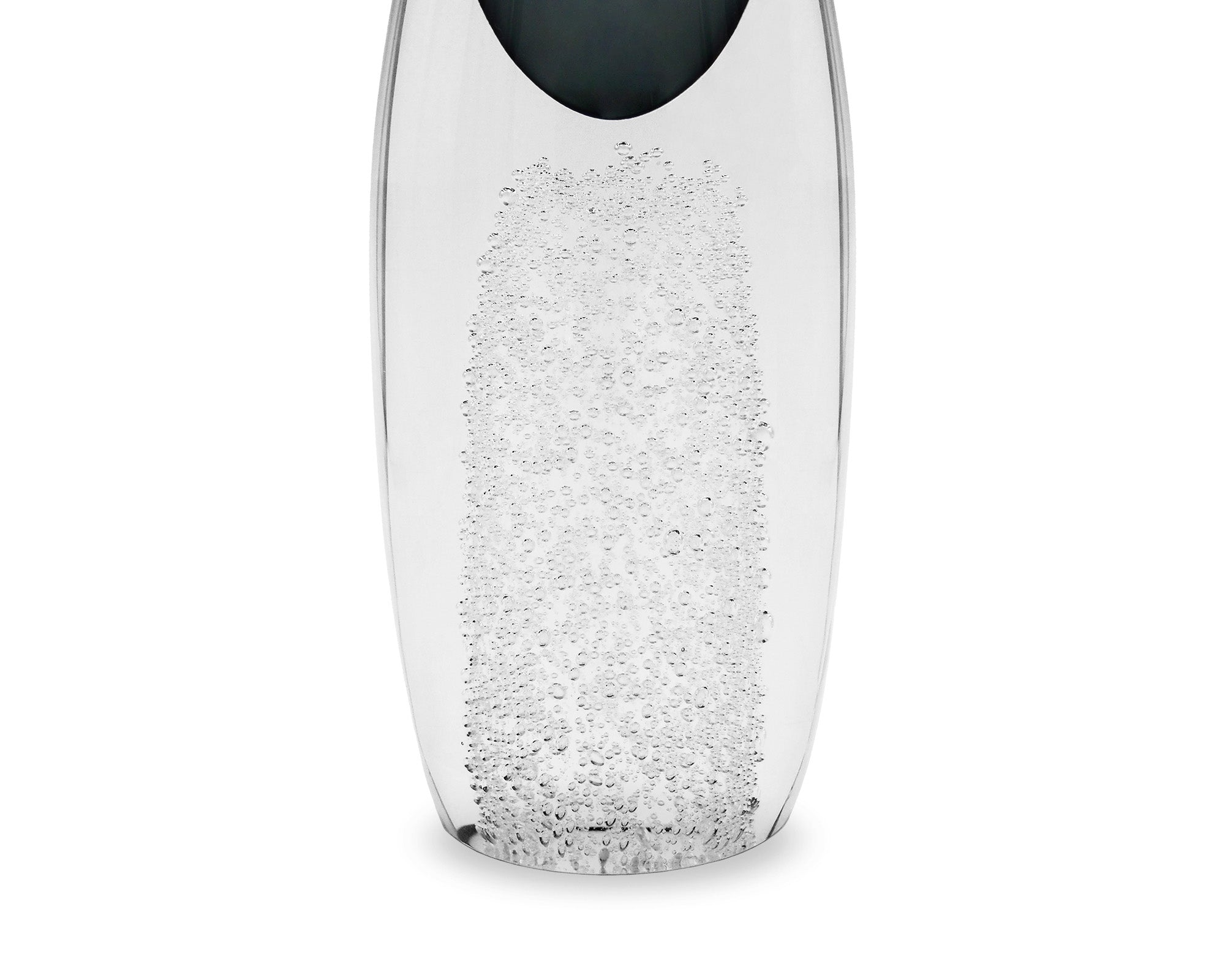 Ellis Crystal Small Vase - Grey Glass