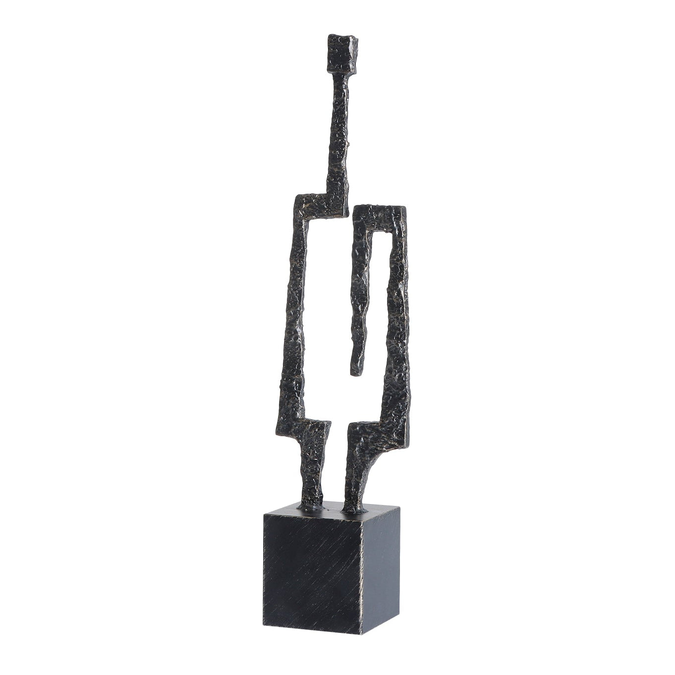 Rowen Black Cast Alloy Sculpture