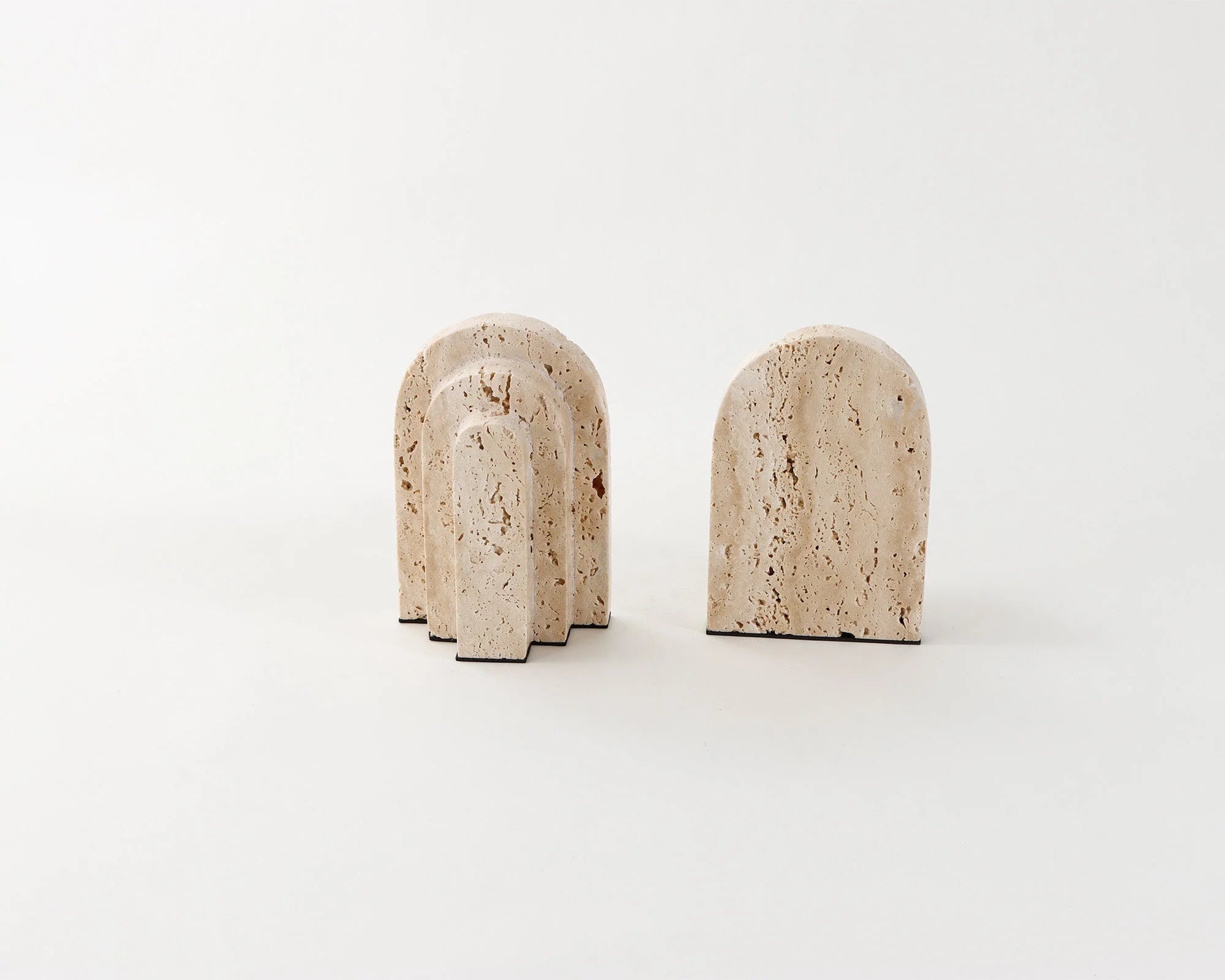 Empire Beige Marble Bookends